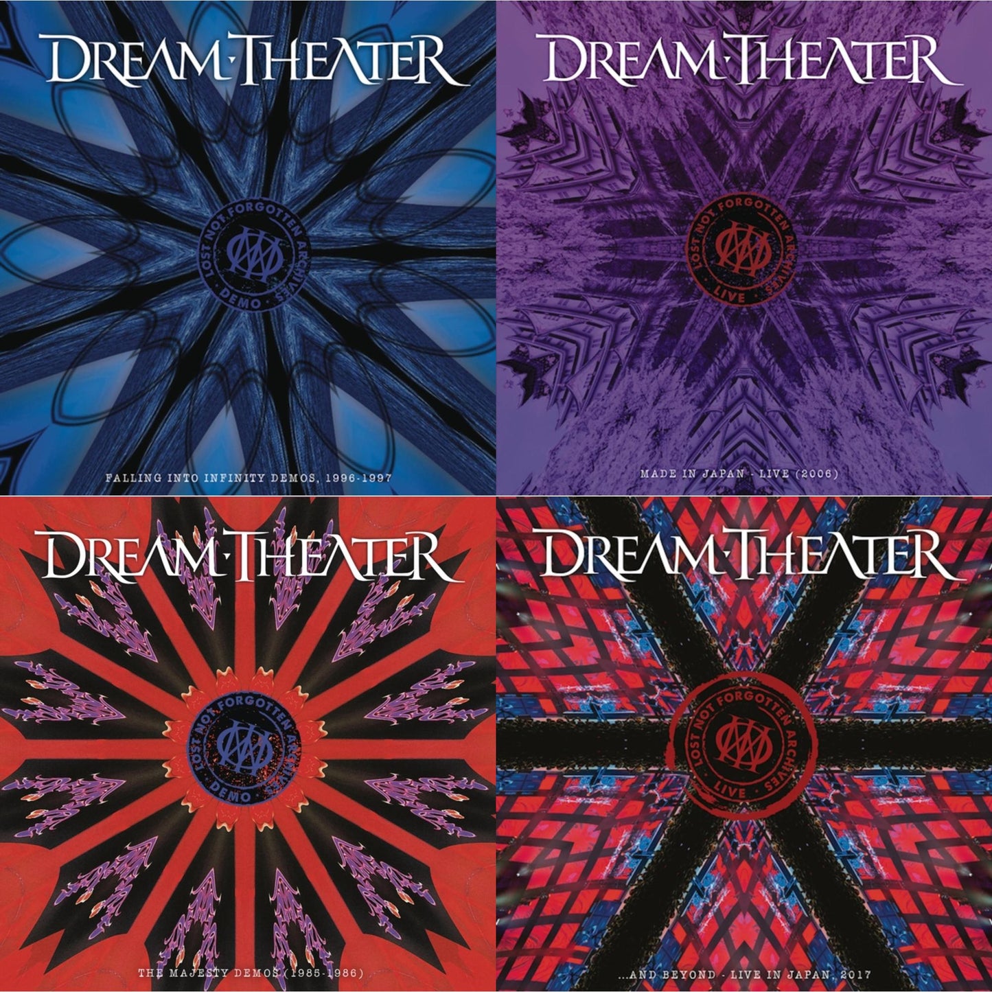 Dream Theater - Lost Not Forgotten Archives: Falling Into Infinity Demos, 1996-1997 (3LP/2CD) & Lost Not Forgotten Archives: Made In Japan - Live (2006) (2LP/CD) & Lost Not Forgotten Archives: The Majesty Demos (1985-1986) (2LP/CD) & Lost Not