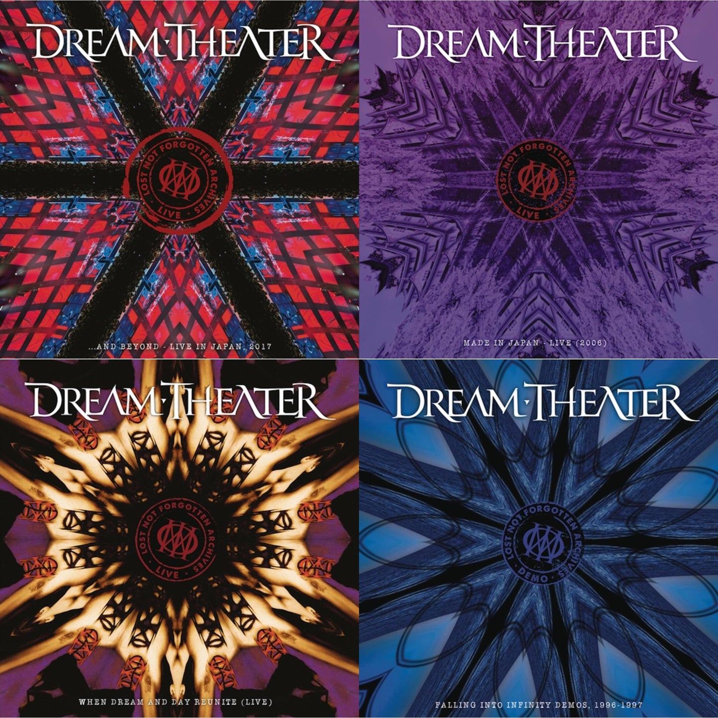 Dream Theater - Lost Not Forgotten Archives: ... & Beyond - Live In Japan, 2017 (2LP/CD) & Lost Not Forgotten Archives: Made In Japan - Live (2006) (2LP/CD) & Lost Not Forgotten Archives: When Dream And Day Reunite (Live) (2LP/CD) & Lost Not