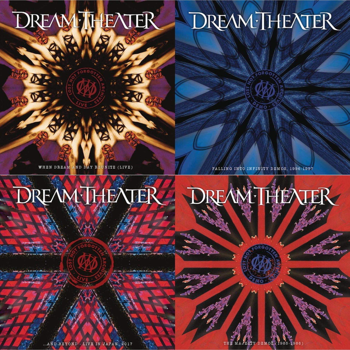 Dream Theater - Lost Not Forgotten Archives: When Dream And Day Reunite (Live) (2LP/CD) & Lost Not Forgotten Archives: The Majesty Demos (1985-1986) (2LP/CD) & Lost Not Forgotten Archives: ... & Beyond - Live In Japan, 2017 (2LP/CD) & Lost Not