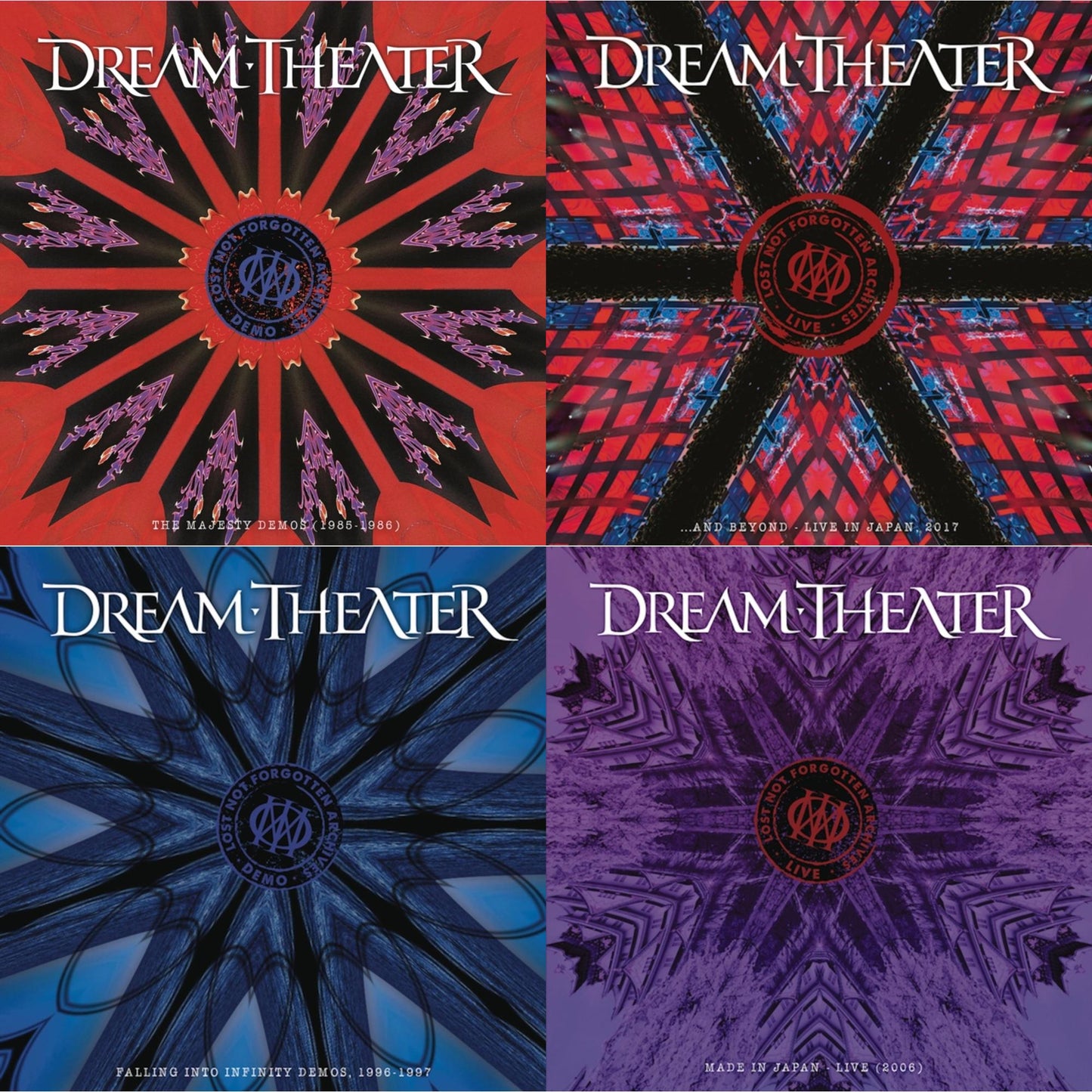 Dream Theater - Lost Not Forgotten Archives: The Majesty Demos (1985-1986) (2LP/CD) & Lost Not Forgotten Archives: ... & Beyond - Live In Japan, 2017 (2LP/CD) & Lost Not Forgotten Archives: Falling Into Infinity Demos, 1996-1997 (3LP/2CD) & Lost Not