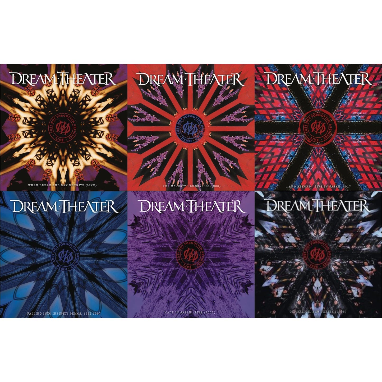 Dream Theater - Lost Not Forgotten Archives: When Dream And Day Reunite (Live) (2LP/CD) & Lost Not Forgotten Archives: The Majesty Demos (1985-1986) (2LP/CD) & Lost Not Forgotten Archives: ... & Beyond - Live In Japan, 2017 (2LP/CD) & Lost Not