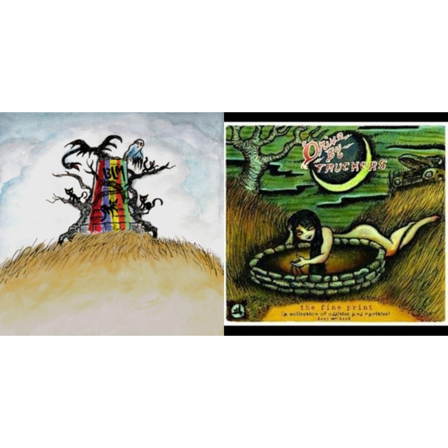 Drive-By Truckers - New Ok (Red LP Vinyl) & Fine Print (Clear With Green Splatter Vinyl/Limited Edition/2LP/180G)