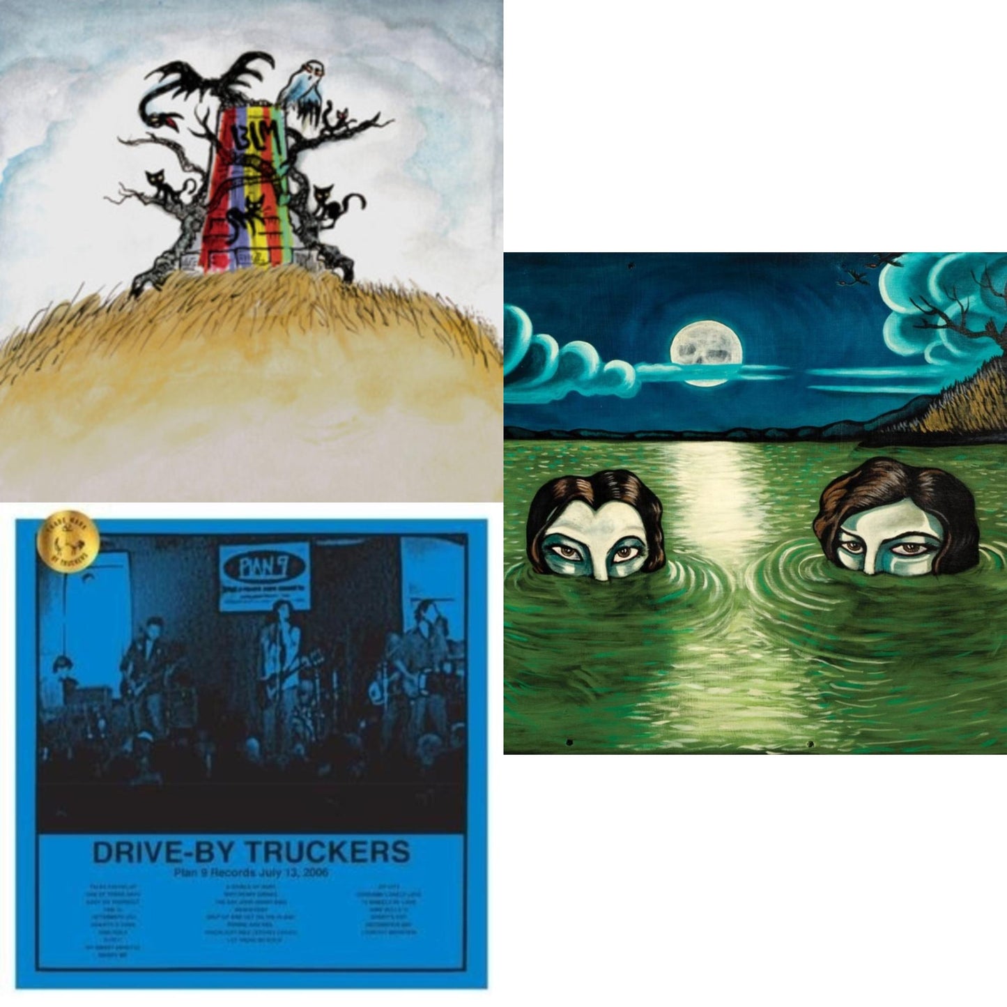 Drive-By Truckers - Plan 9 Records July 13, 2006 (3LP) & New Ok (Red LP Vinyl) & English Oceans (10-Year Edition) (2LP/Sea-Glass Blue W/ D-Side Etching)