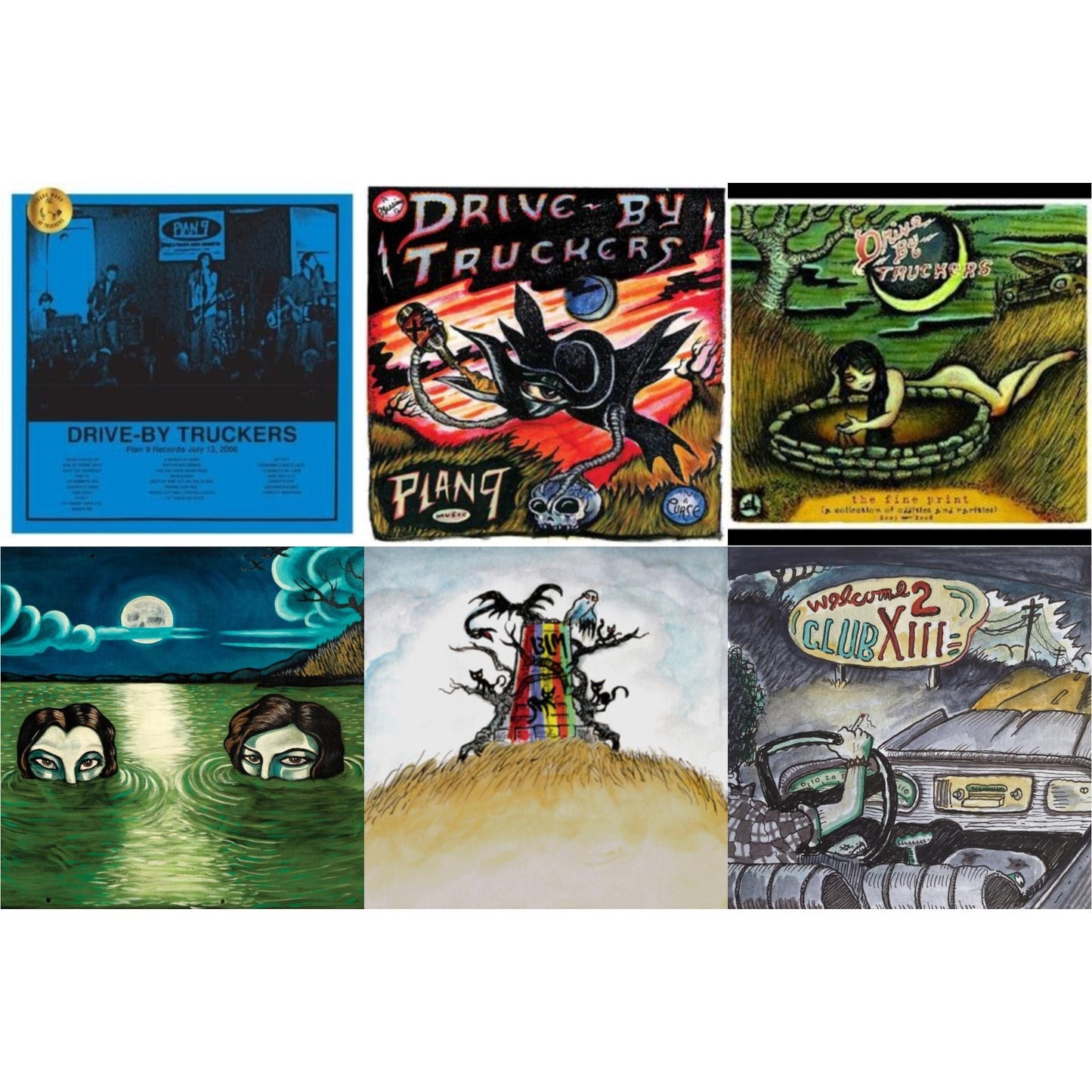 Drive-By Truckers - Plan 9 Records July 13, 2006 (3LP) & Plan 9 Records July 13, 2006 (3LP) & Fine Print (Clear With Green Splatter Vinyl/Limited Edition/2LP/180G) & English Oceans (10-Year Edition) (2LP/Sea-Glass Blue W/ D-Side Etching) & New Ok