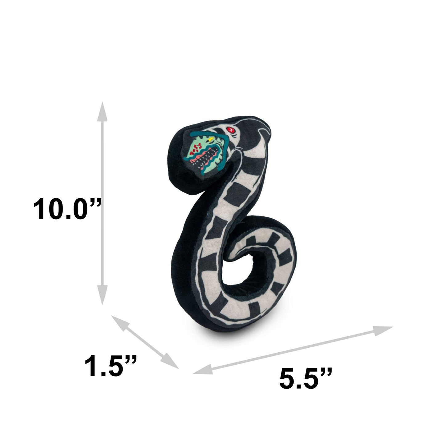 Beetlejuice Sandworm Plush Aquesker Dog Toy