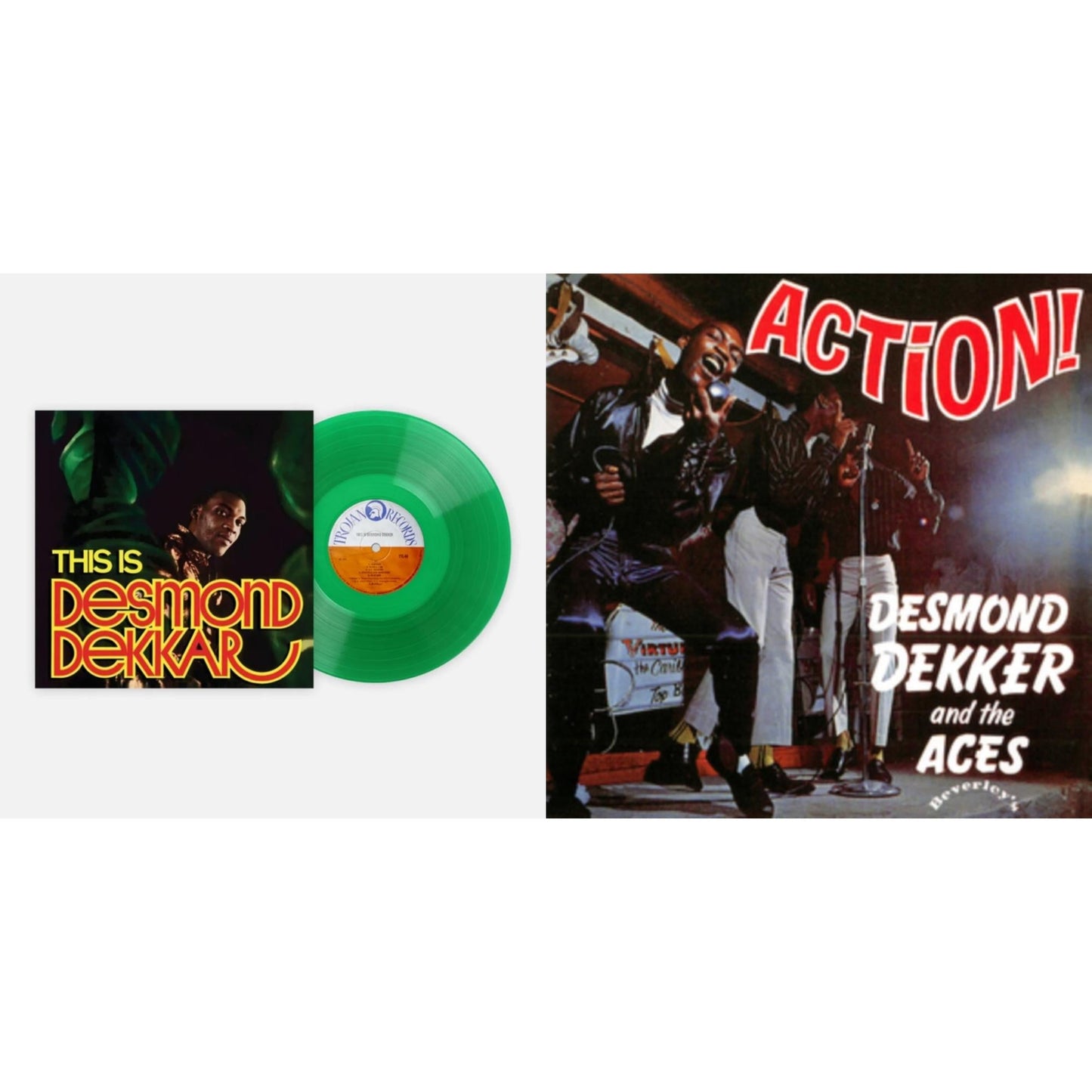 Desmond & The Aces Dekker - This Is Desmond Dekkar (Green LP Vinyl) & Action!