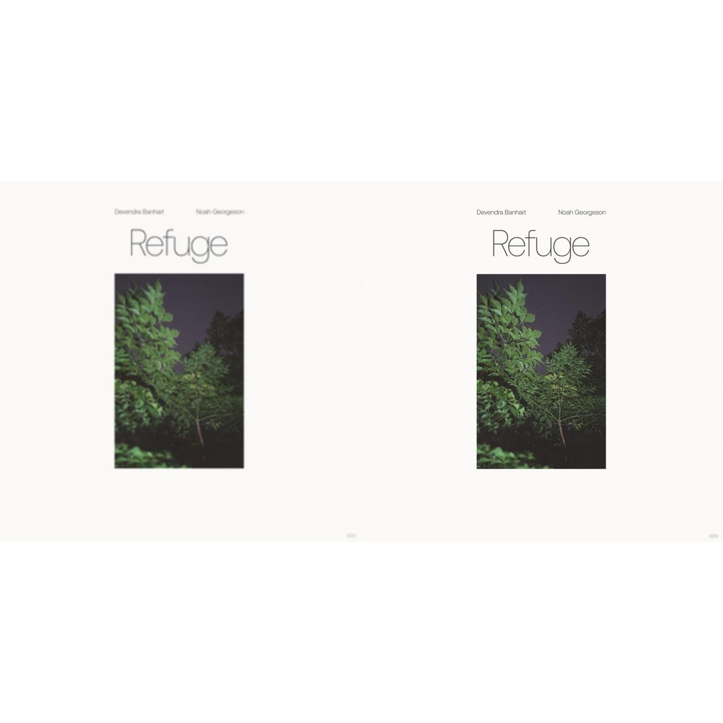Devendra & Noah Georgeson Banhart - Refuge (Blue Seaglass Wave Translucent LP Vinyl) & Refuge