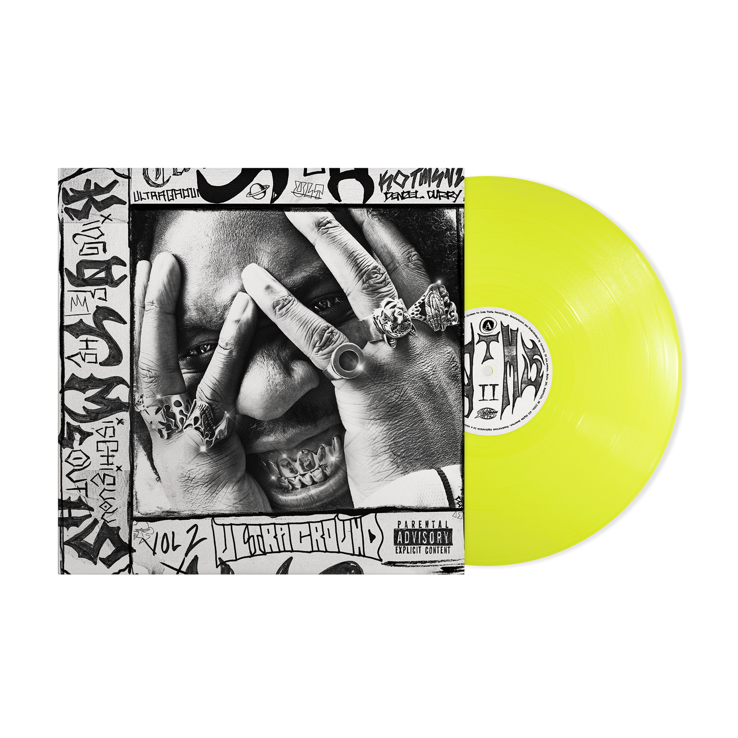 Denzel Curry ‘King Of The Mischievous South VOL. 2’ LP (Limited Edition – Only 500 Made, Translucent Highlighter Yellow Vinyl) Vinyl Record