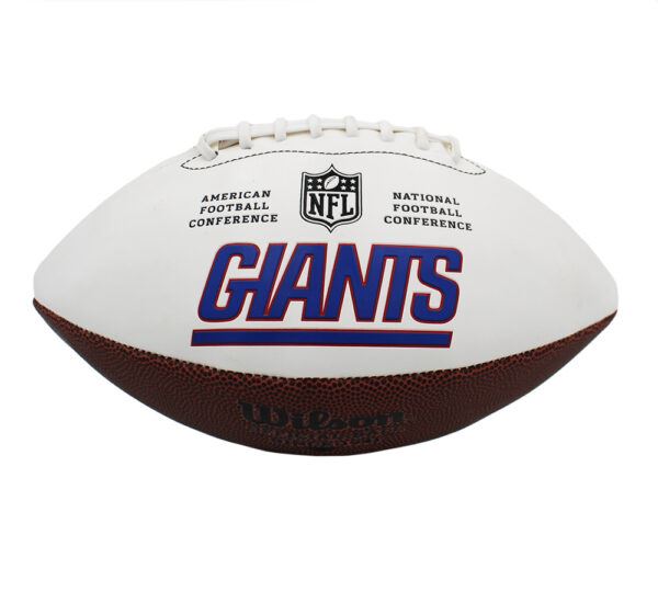 Deonte Banks Autographed Wislon NY Giants Logo Football