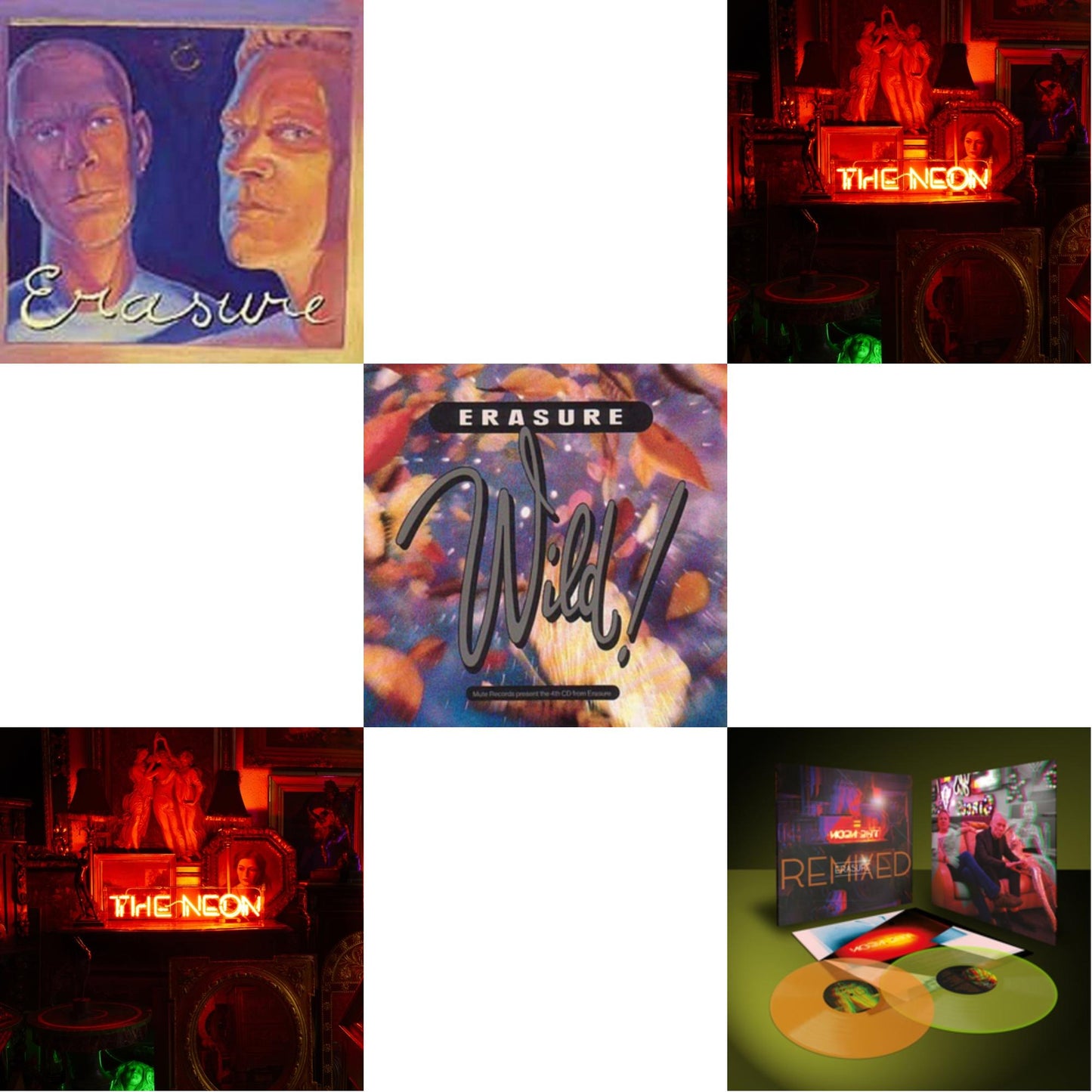 Erasure - Erasure (180G) & Neon & Wild & Neon & Neon Remixed (2LP/Limited/Amber & Yellow Vinyl)