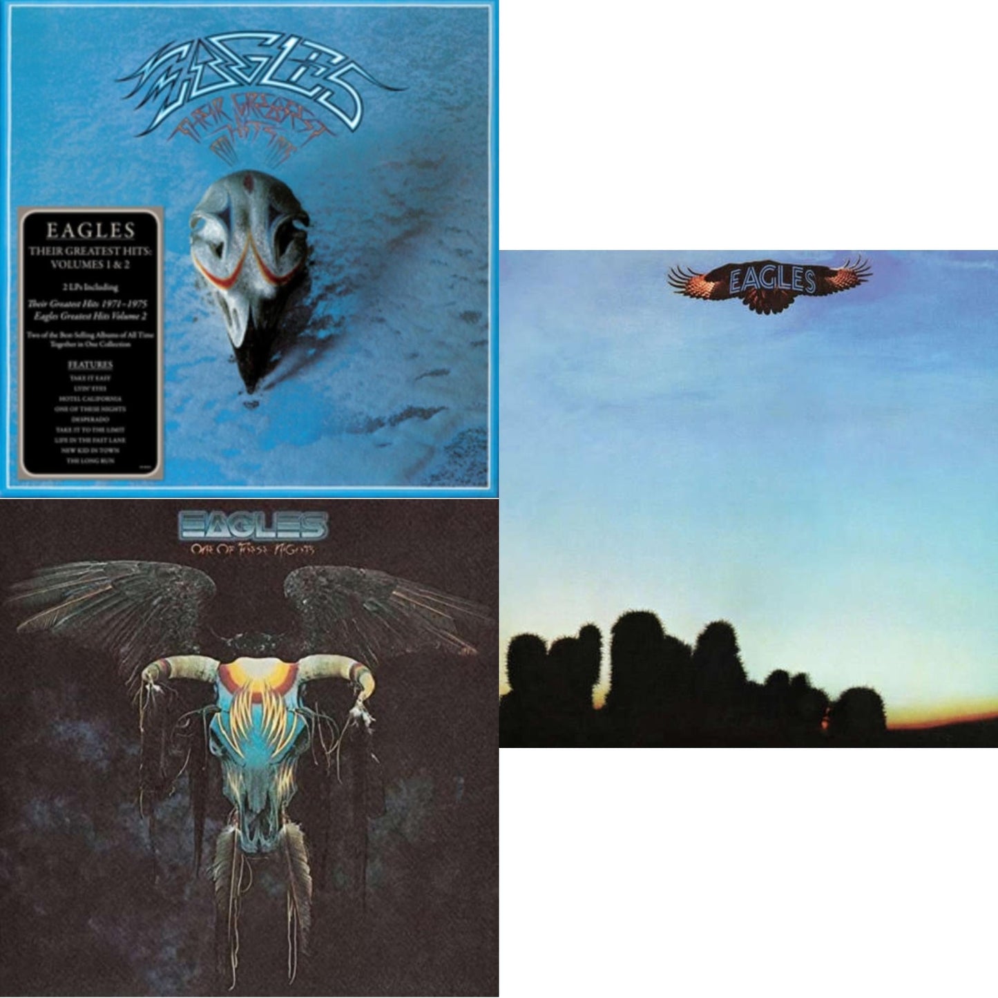 Eagles - Their Greatest Hits Vol.1 & 2 (2LP/180G) & One Of These Nights & Eagles