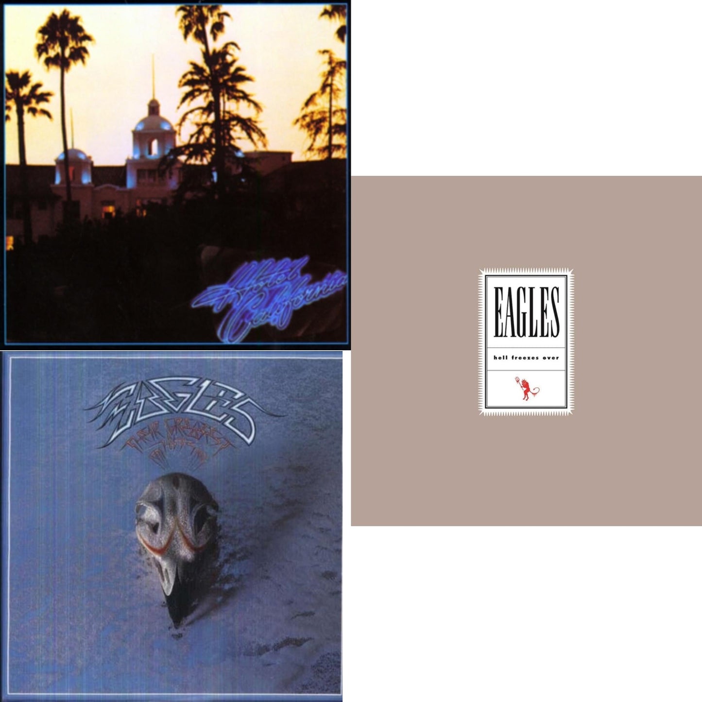 Eagles - Hotel California & Their Greatest Hits 1971-1975 & Hell Freezes Over (2LP/Remastered)