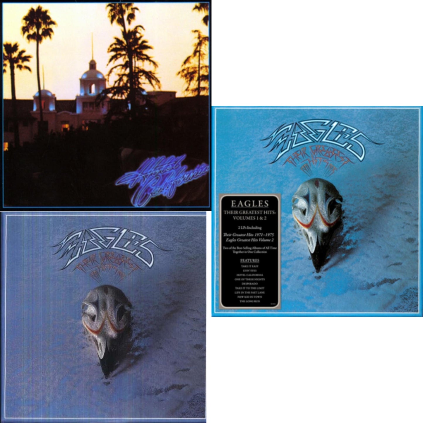 Eagles - Their Greatest Hits Vol.1 & 2 (2LP/180G) & Hotel California & Their Greatest Hits 1971-1975