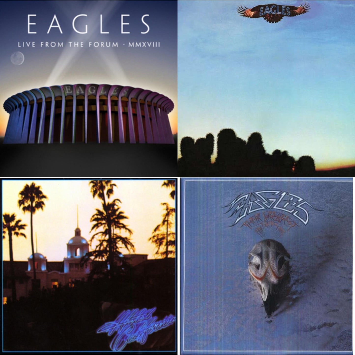 Eagles - Hotel California & Eagles & Their Greatest Hits 1971-1975 & Live From The Forum Mmxviii (4LP/180G)