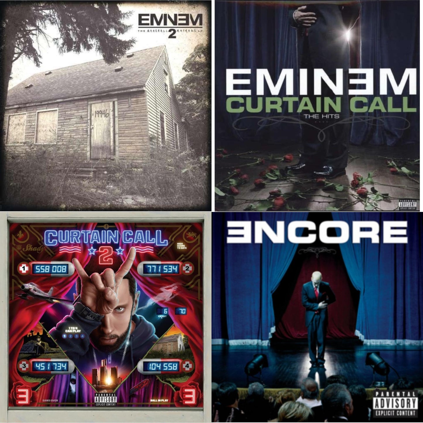 Eminem - Curtain Call 2 (2LP) & Encore & Curtain Call: Hits & Marshall Mathers LP 2