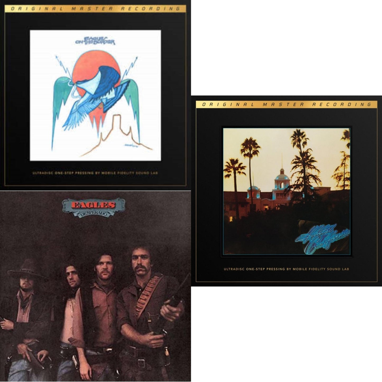 Eagles - Desperado & On The Border (2LP/180G/45RPM Supervinyl Ultradisc One-Step/Original Masters/Limited/Numbered) & Hotel California (2LP/180G/45RPM Supervinyl Ultradisc One-Step/Original Masters/Limited/Numbered)