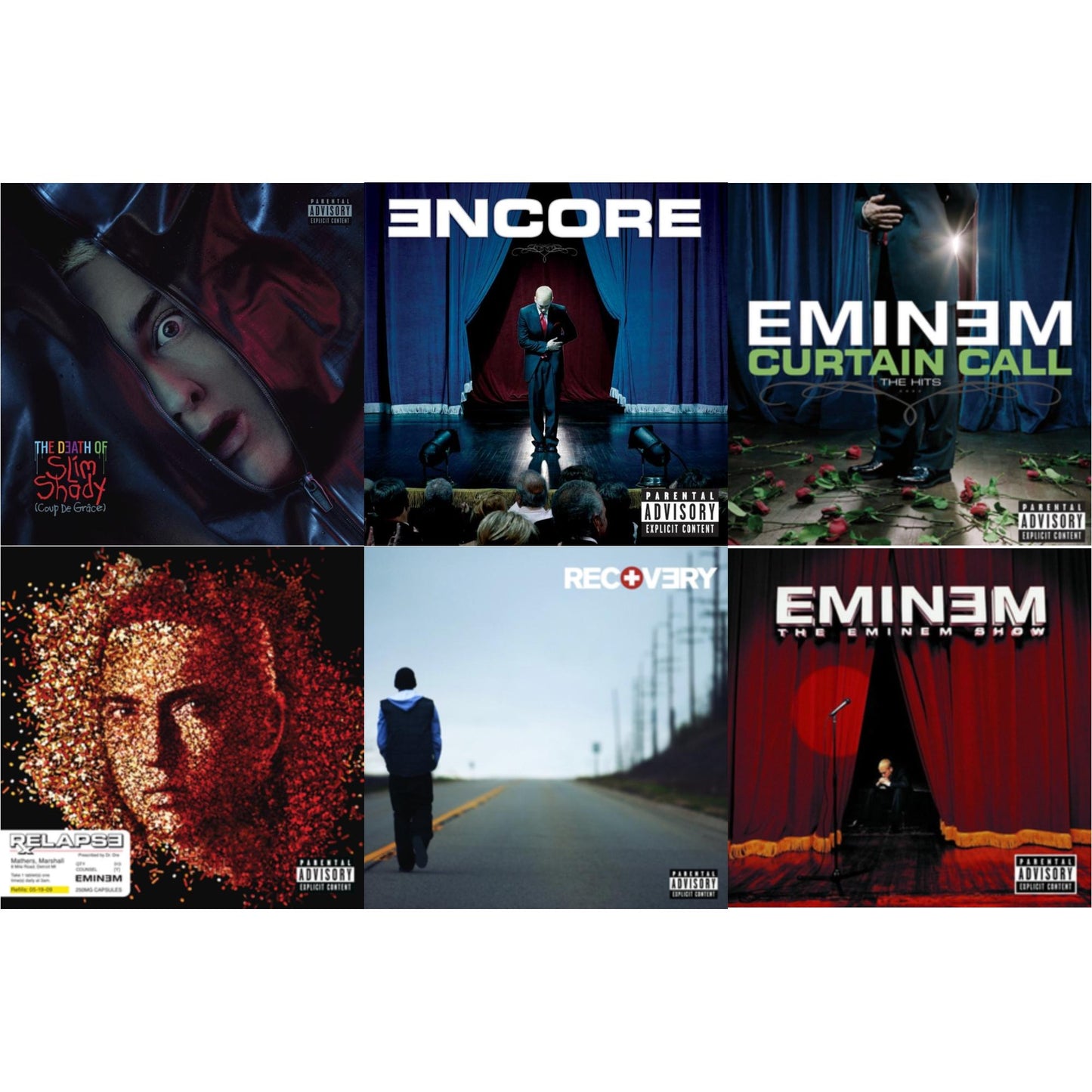 Eminem - Death Of Slim Shady (Coup De Grace) (X) & Encore & Curtain Call: Hits & Relapse & Recovery & Eminem Show - CD Bundle