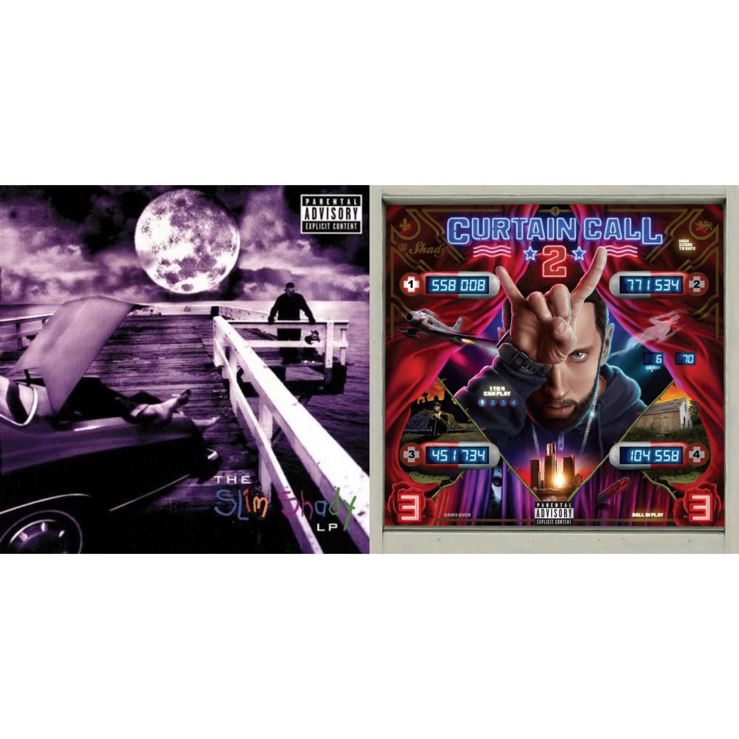 Eminem - Curtain Call 2 (2LP) & Slim Shady LP