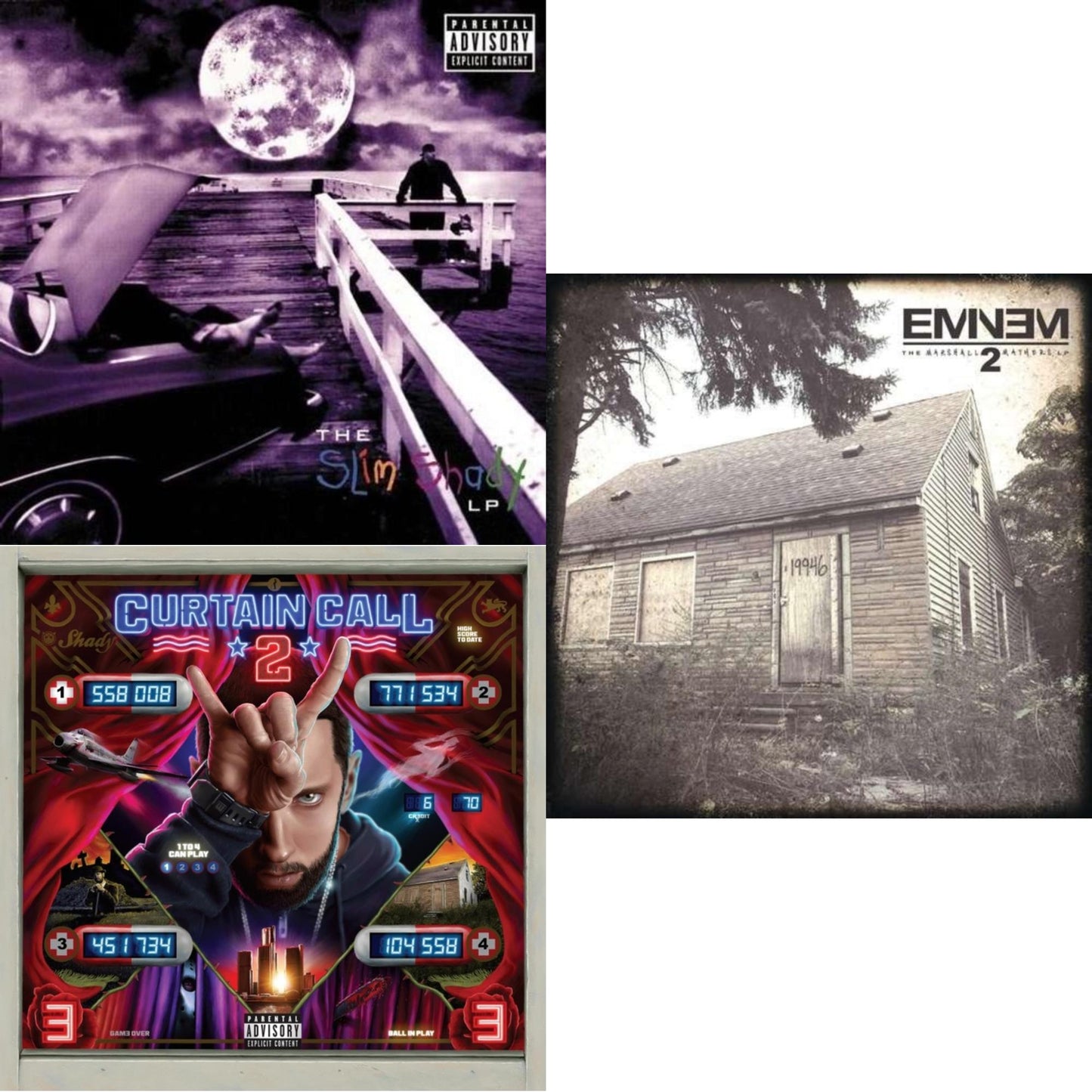 Eminem - Curtain Call 2 (2LP) & Marshall Mathers LP 2 & Slim Shady LP