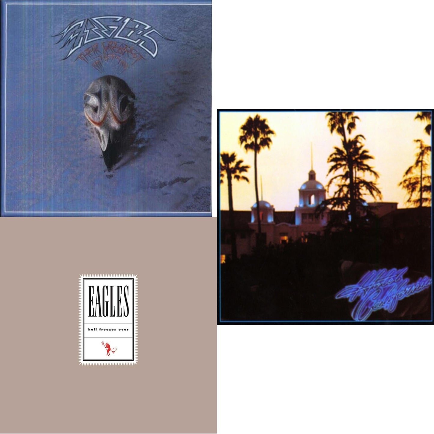 Eagles - Hotel California & Their Greatest Hits 1971-1975 & Hell Freezes Over (2LP/Remastered)