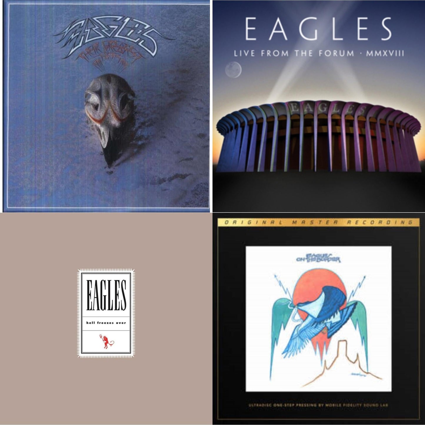 Eagles - Their Greatest Hits 1971-1975 & Hell Freezes Over (2LP/Remastered) & Live From The Forum Mmxviii (4LP/180G) & On The Border (2LP/180G/45RPM Supervinyl Ultradisc One-Step/Original Masters/Limited/Numbered)