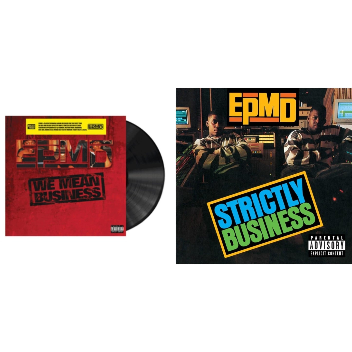 Epmd - We Mean Business (Red W/ Black Splatter LP Vinyl) (Rsd) & Strictly Business (2LP)