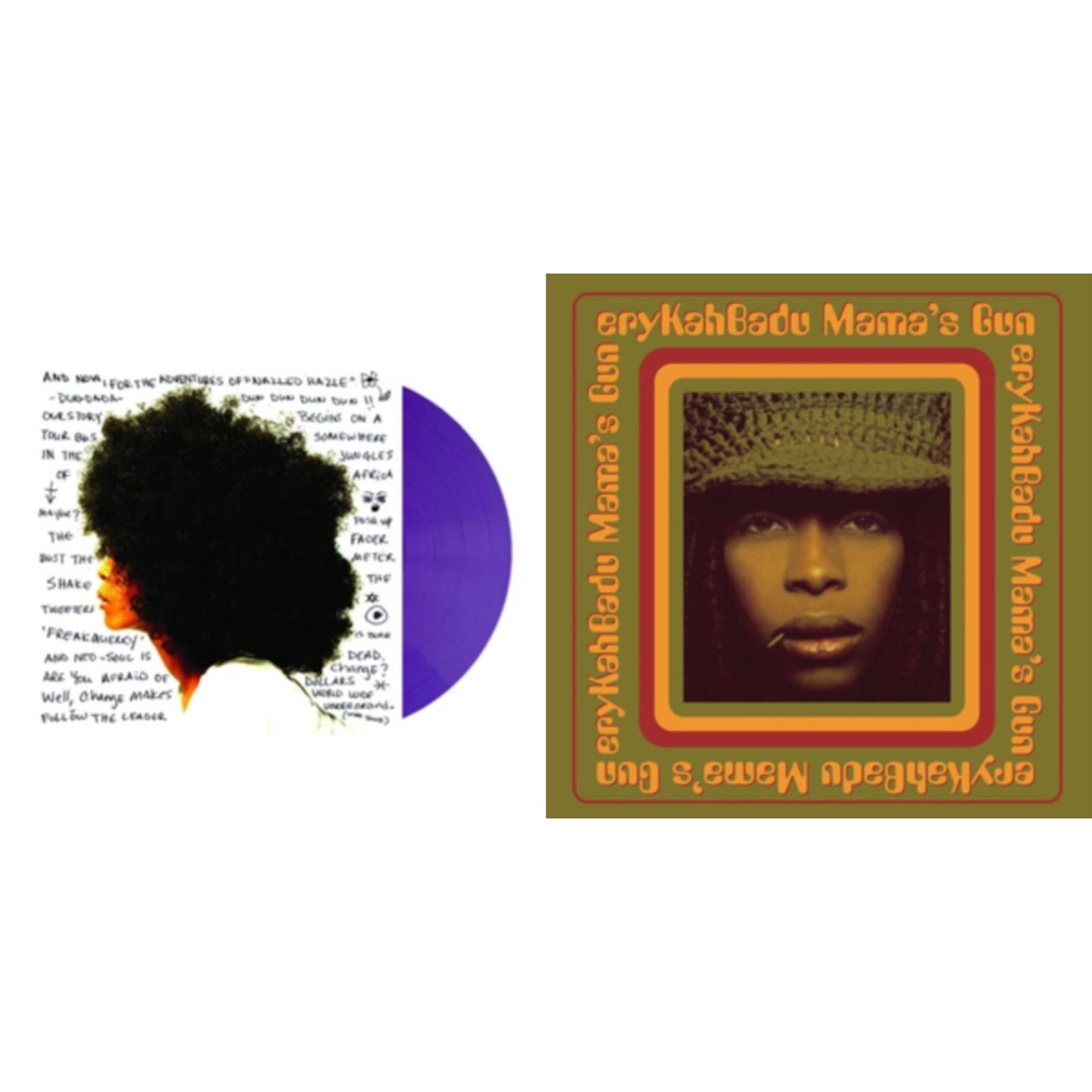 Erykah Badu - Worldwide Underground (Purple LP Vinyl) & Mama's Gun