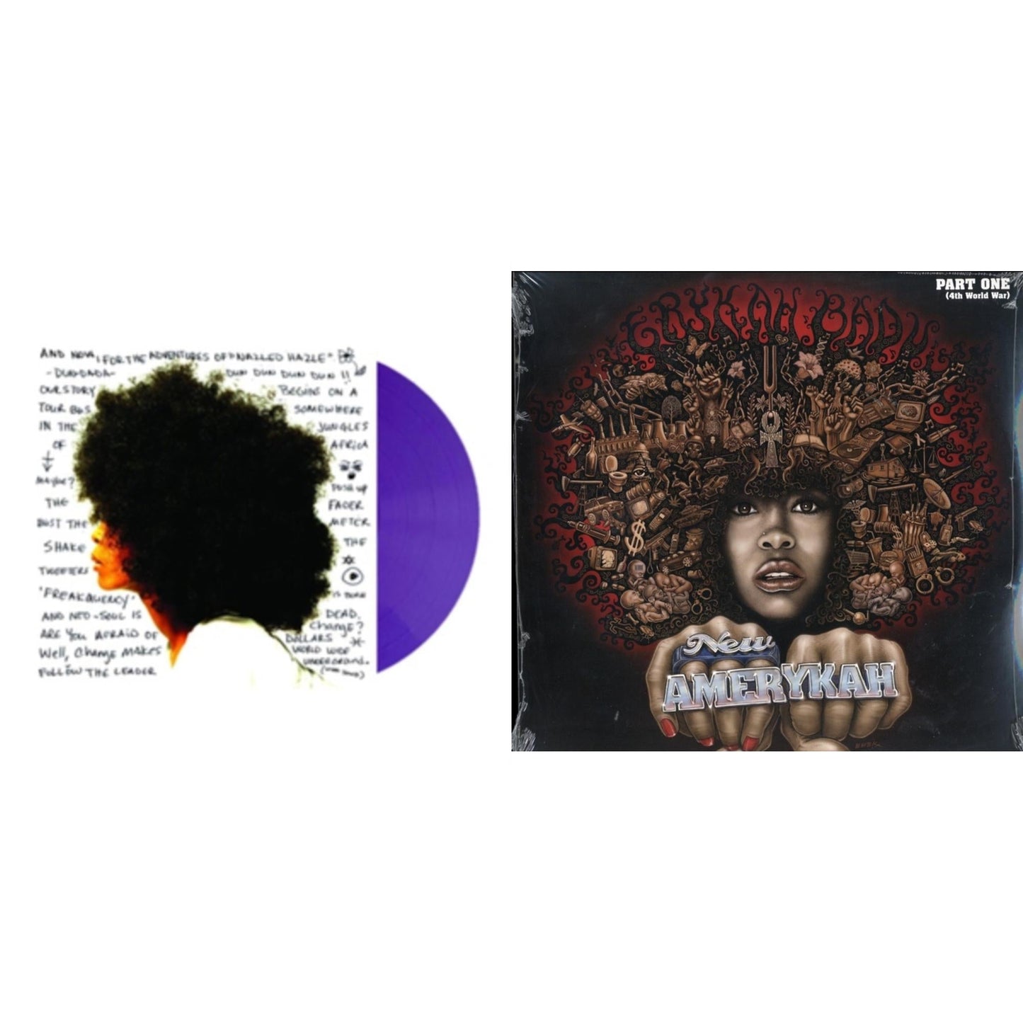 Erykah Badu - Worldwide Underground (Purple LP Vinyl) & New Amerykah Part 1: 4Th World War