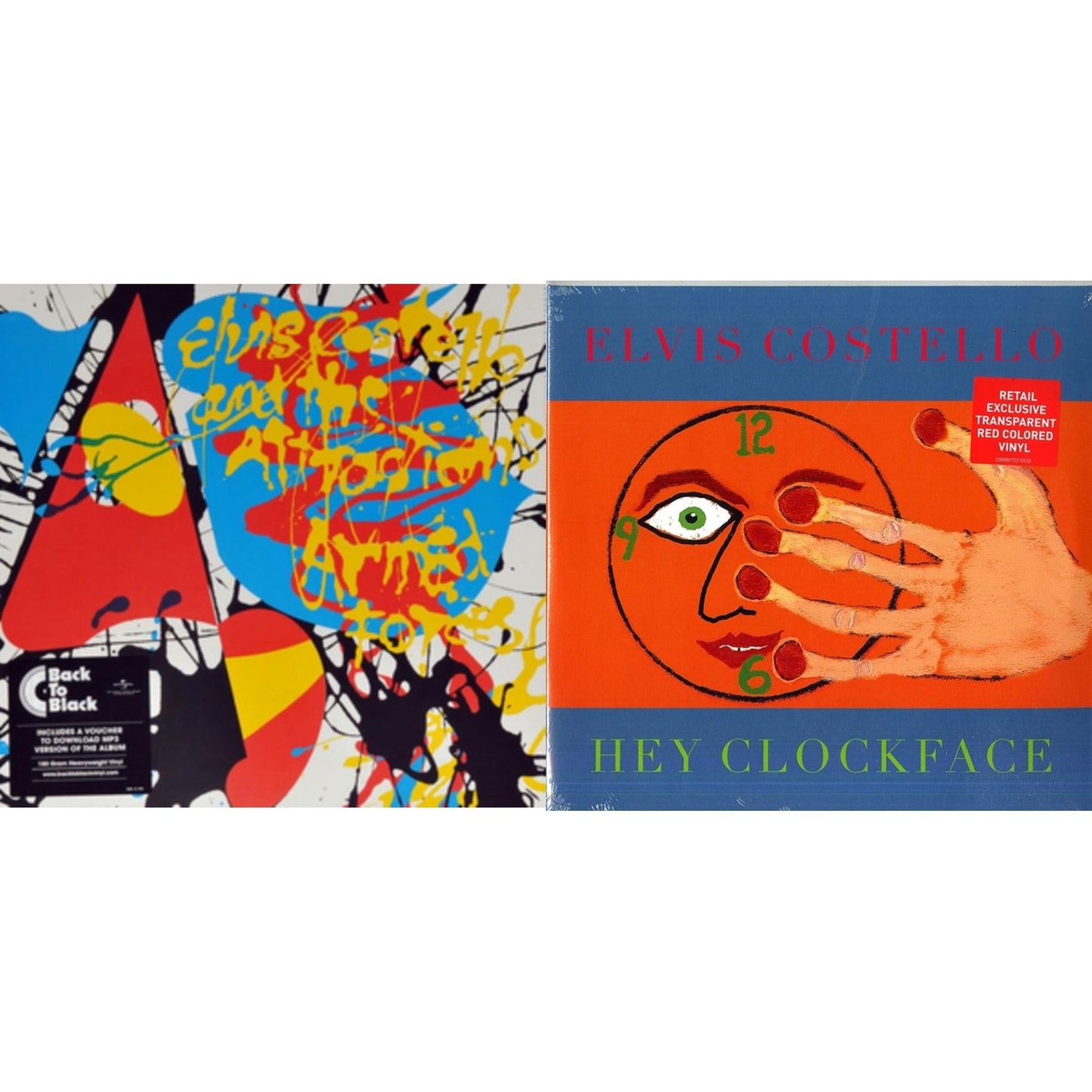 Elvis Costello - Armed Forces (Includes Live At Hollywood High Ep) (180G) & Hey Clockface (Transparent Red Vinyl/2LP) (I)