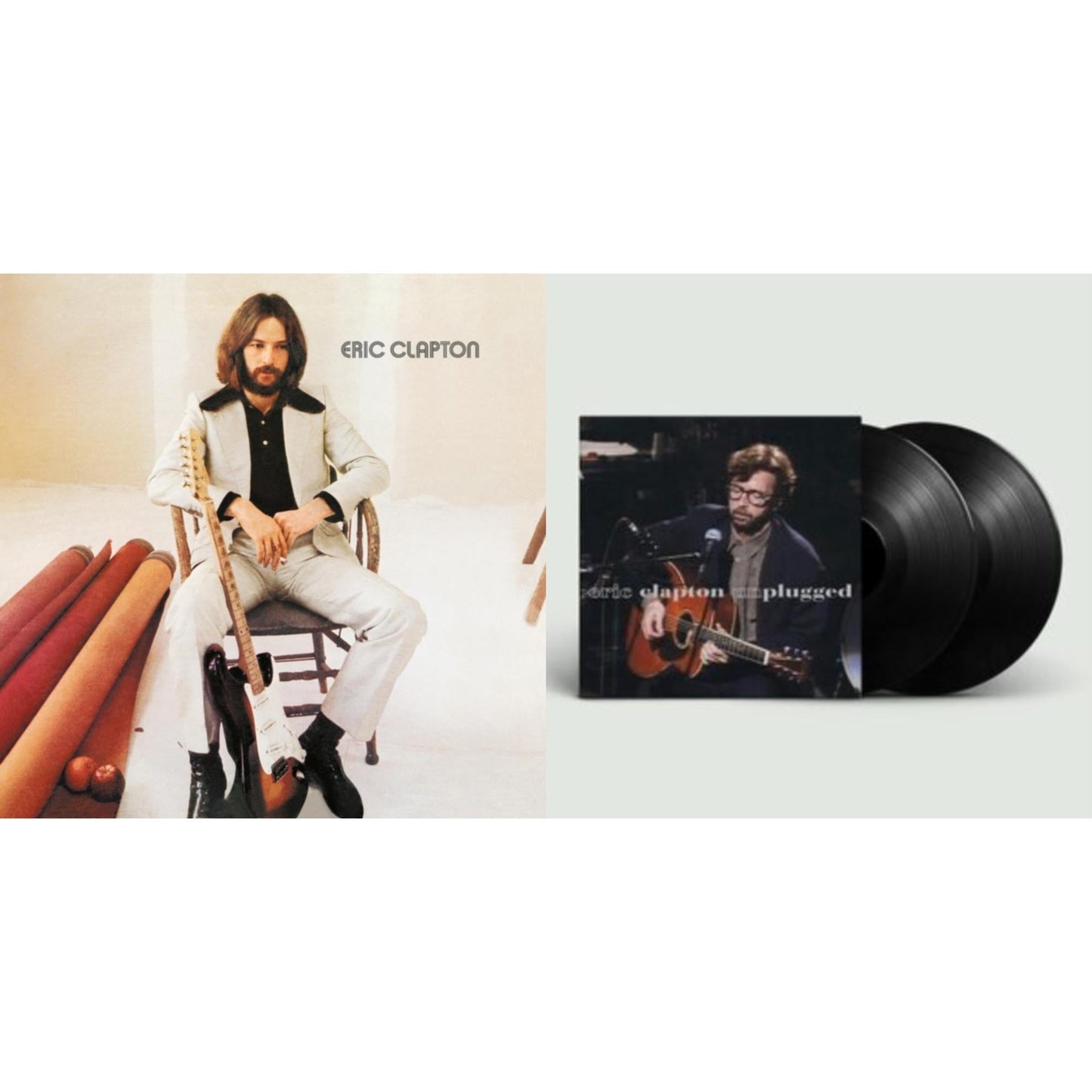 Eric Clapton - Unplugged & Eric Clapton - LP Vinyl Bundle