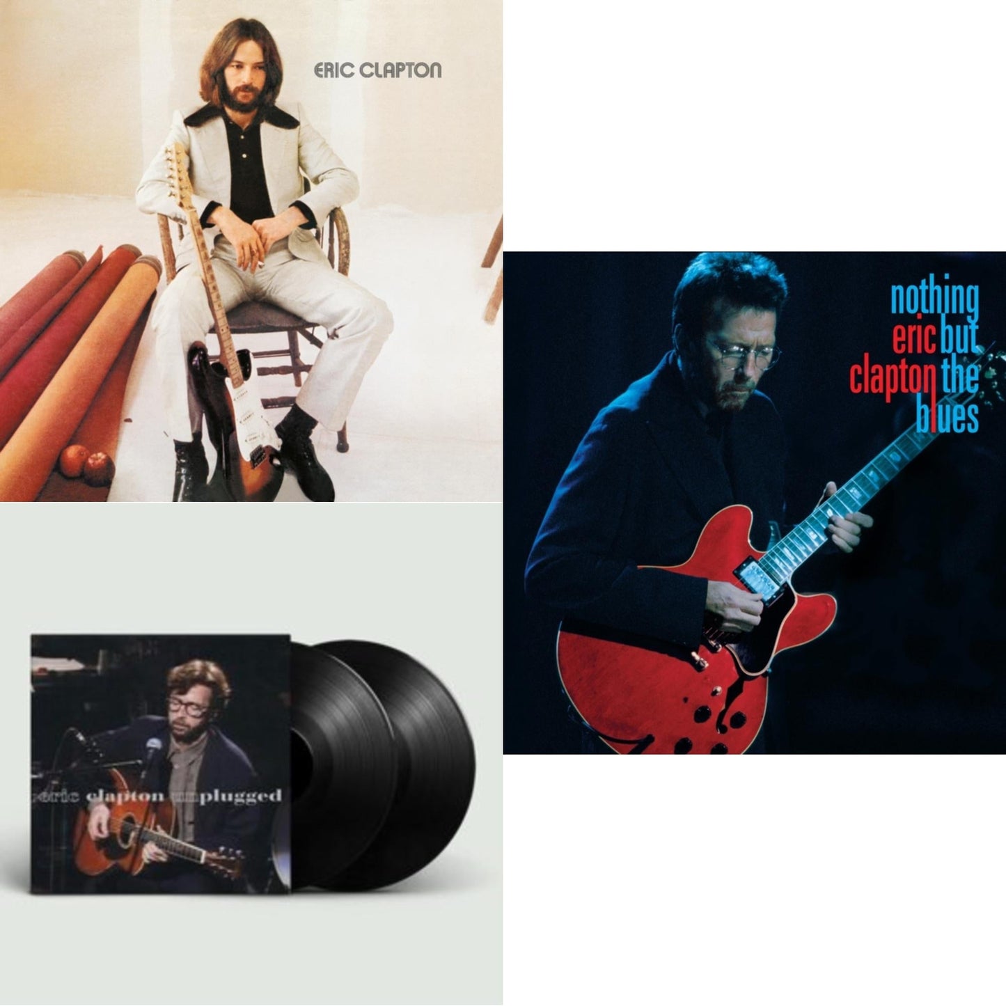 Eric Clapton - Nothing But The Blues (2LP/2CD/Blu-Ray/Book/Extras) & Unplugged & Eric Clapton
