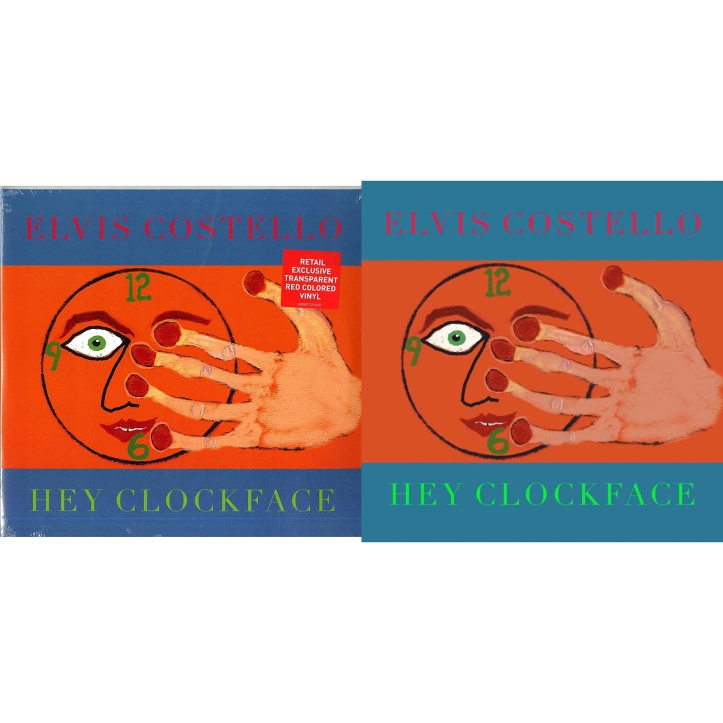 Elvis Costello - Hey Clockface (2LP) & Hey Clockface (Transparent Red Vinyl/2LP) (I)