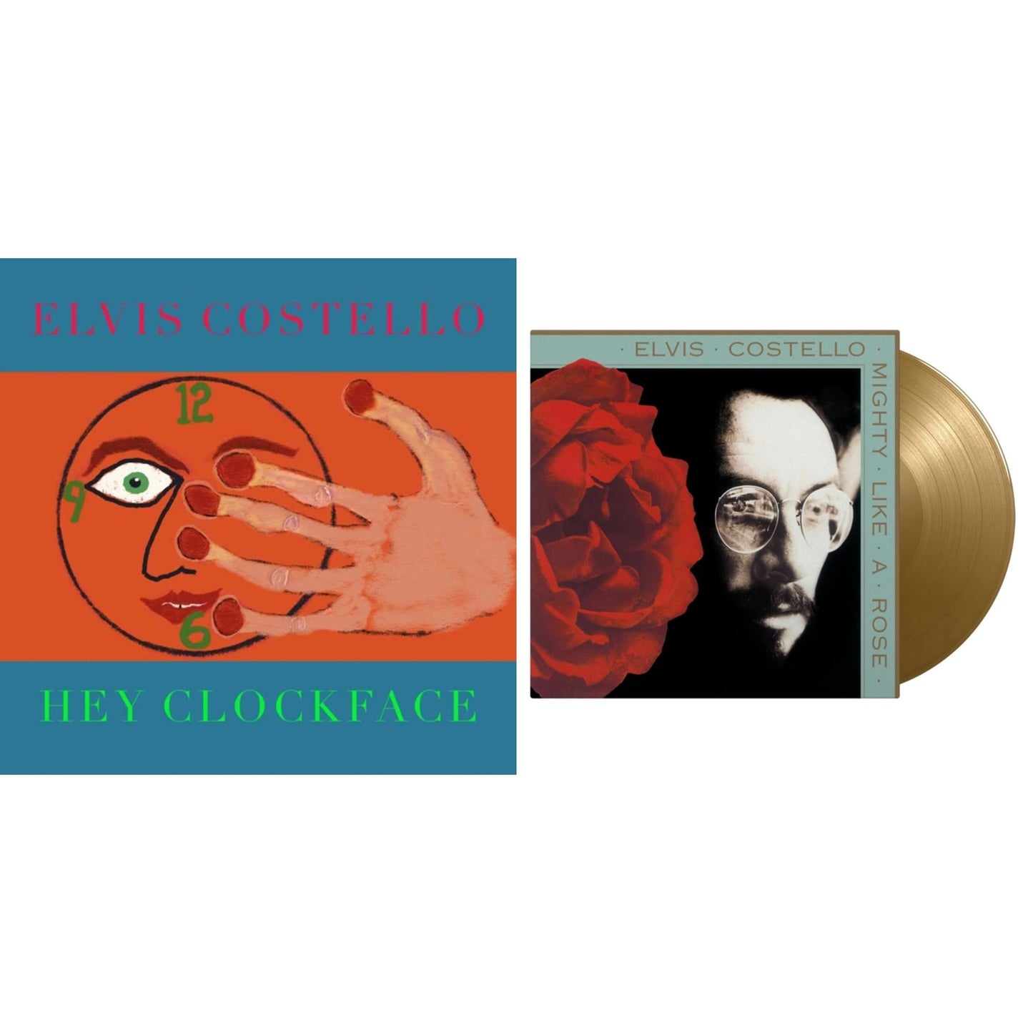 Elvis Costello - Mighty Like A Rose (Limited/Gold LP Vinyl/180G/Insert/Numbered) & Hey Clockface (2LP)
