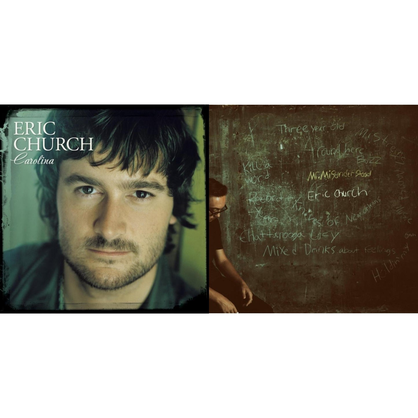 Eric Church - Carolina (Clear LP Vinyl) & Mr. Misunderstood (Blue LP Vinyl)