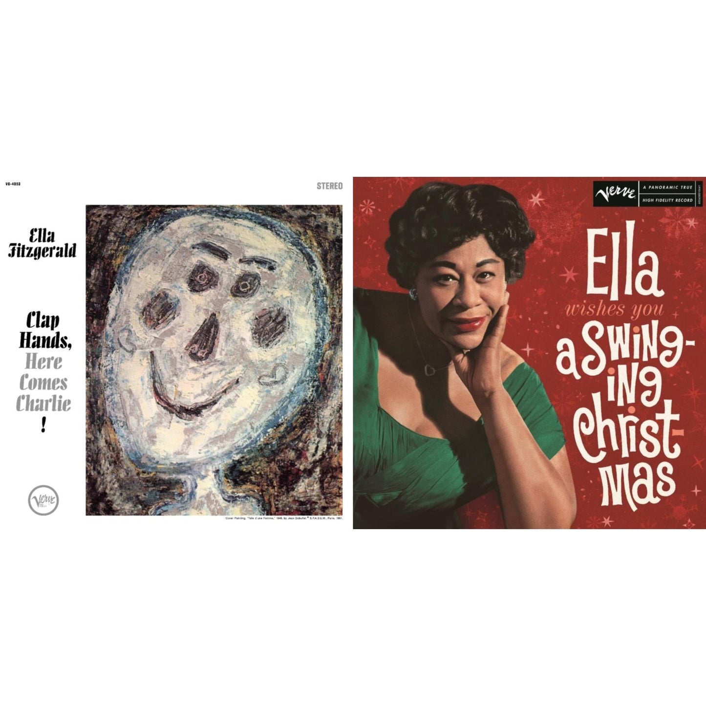 Ella Fitzgerald - Ella Wishes You A Swinging Christmas (Ruby Red LP Vinyl) & Clap Hands, Here Comes Charlie! (Verve Acoustic Sound Series)