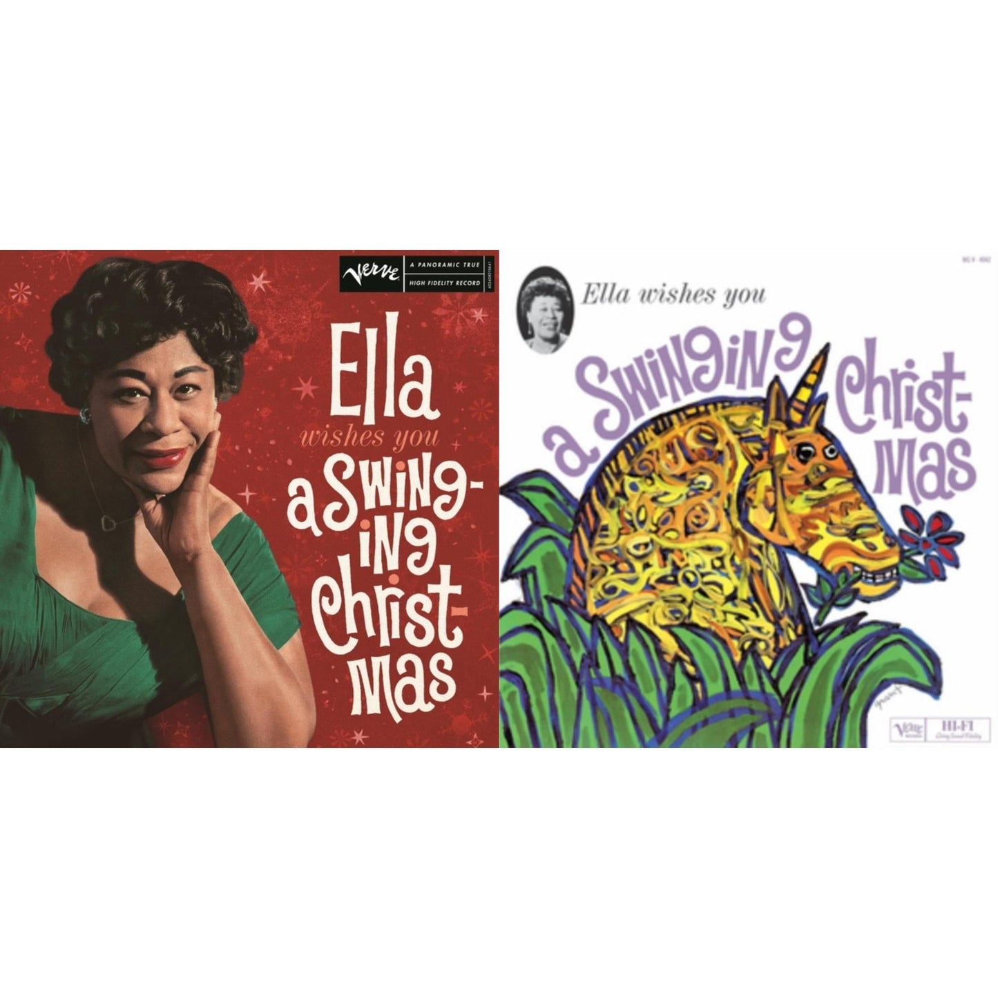 Ella Fitzgerald - Ella Wishes You A Swinging Christmas (Ruby Red LP Vinyl) & Wishes You A Swinging Christmas