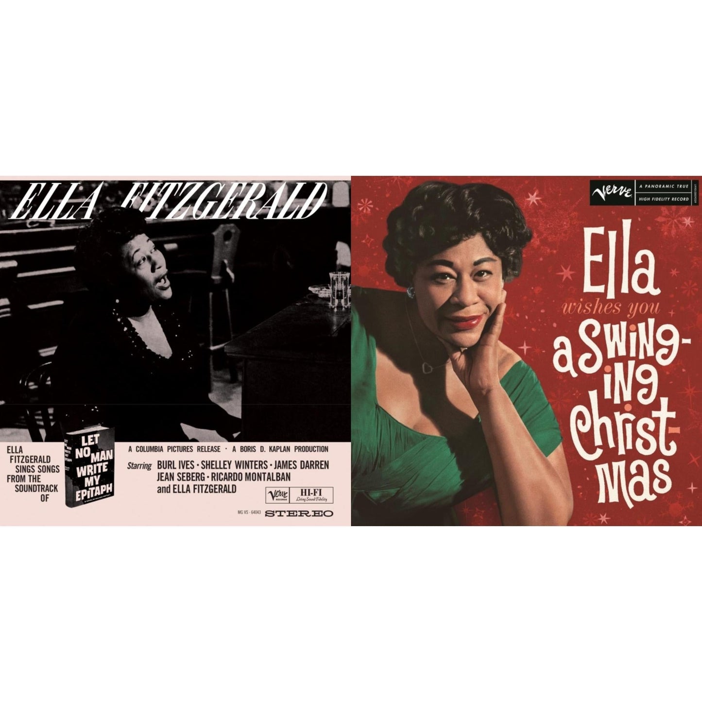 Ella Fitzgerald - Let No Man Write My Epitaph (Verve Acoustic Sounds Series) & Ella Wishes You A Swinging Christmas (Ruby Red LP Vinyl)