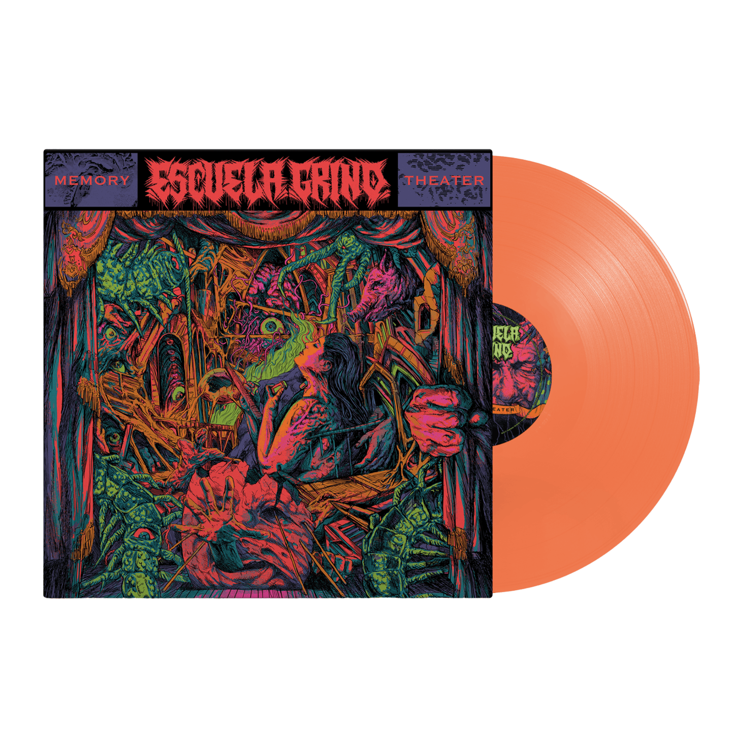 Escuela Grind - Memory Theater Orange Vinyl Record