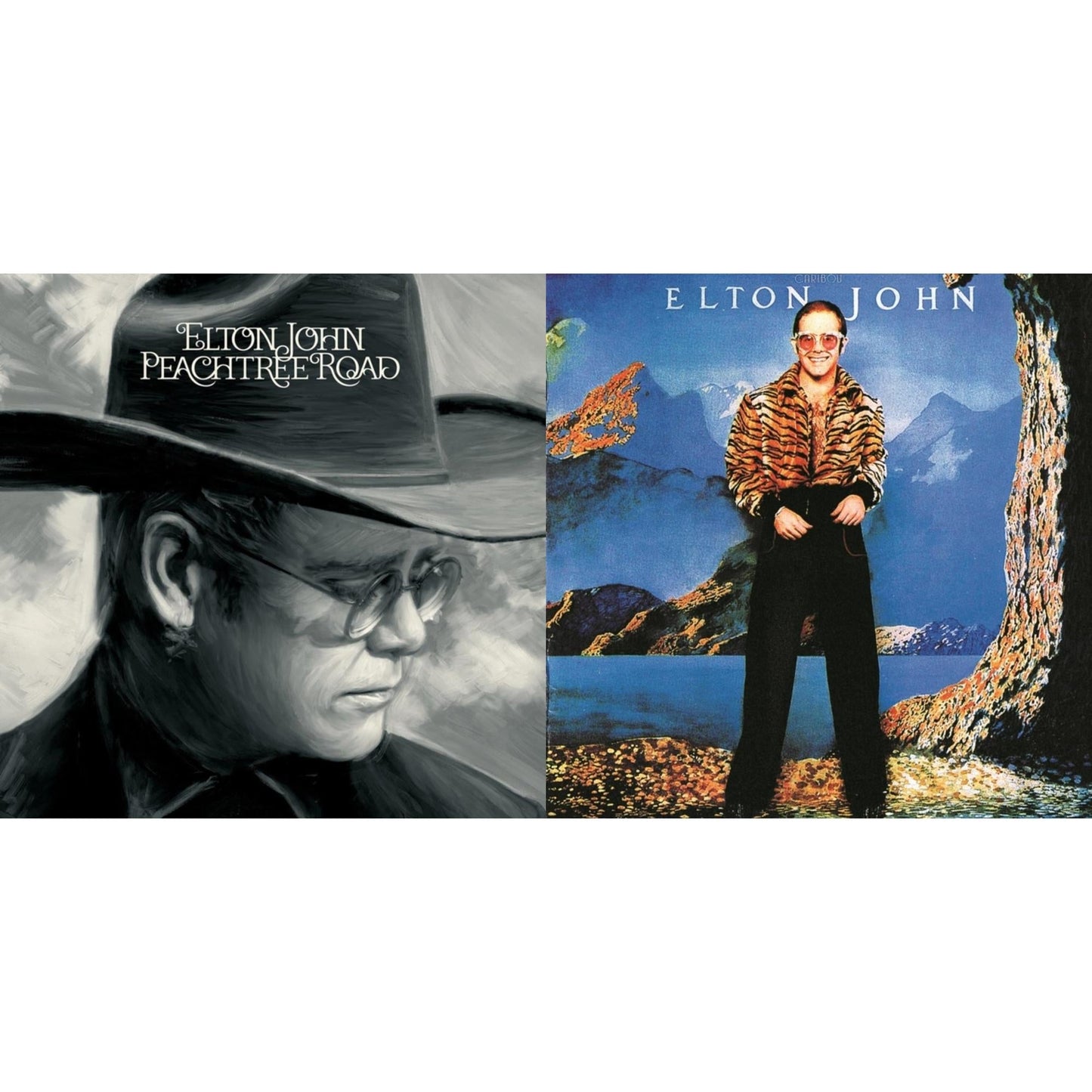 Elton John - Peachtree Road (2LP) & Caribou (50Th Anniversary Edition/2LP/Blue Vinyl)