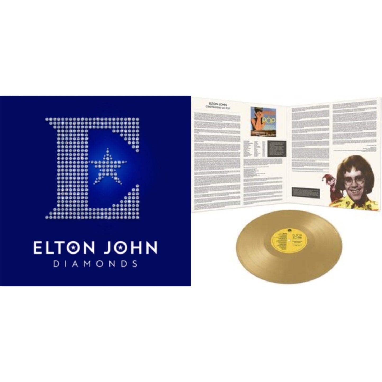 Elton John - Diamonds (2LP) & Chartbusters Go Pop - Legendary Covers '69 / '70 (Gold LP Vinyl)