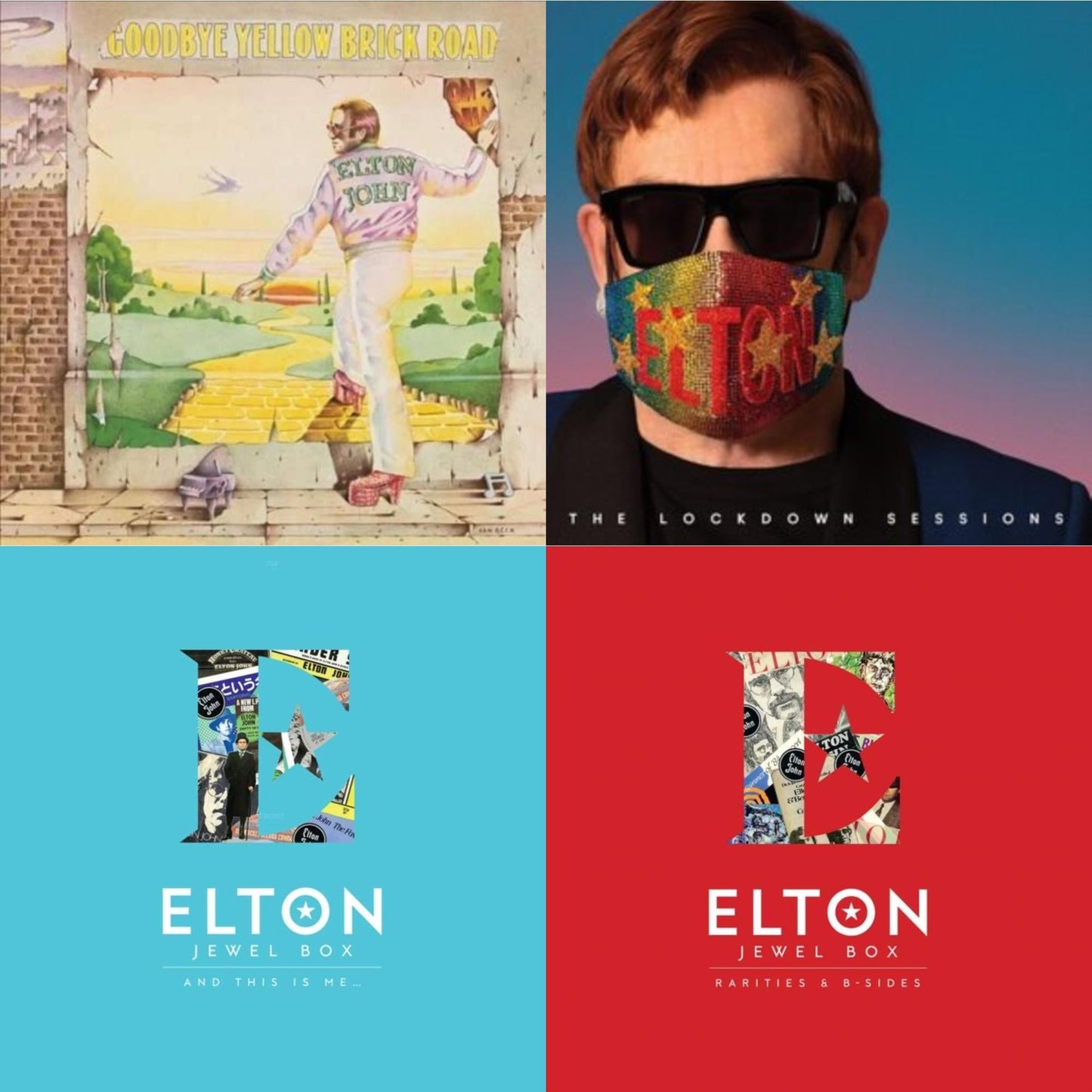 Elton John - Lockdown Sessions (Blue Vinyl/2LP) (X) & Jewel Box (3LP - Rarities & B-Sides) & Jewel Box (2LP - And This Is Me) & Goodbye Yellow Brick Road