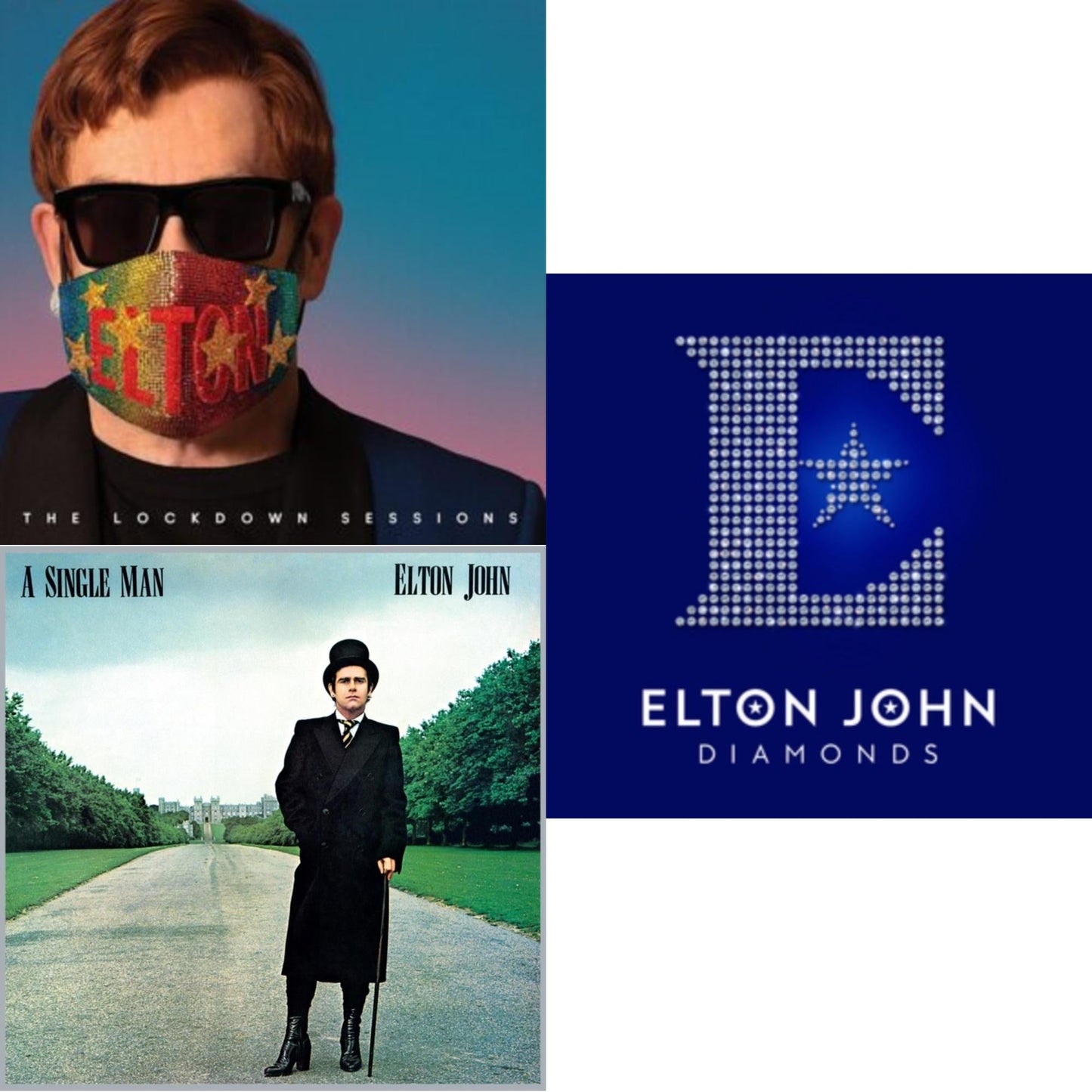 Elton John - Lockdown Sessions (Blue Vinyl/2LP) (X) & Single Man & Diamonds (2LP)