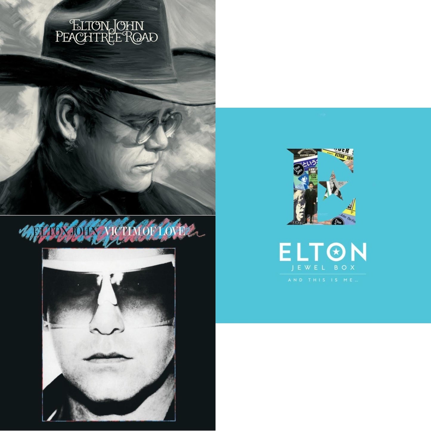 Elton John - Peachtree Road (2LP) & Victim Of Love & Jewel Box (2LP - And This Is Me)