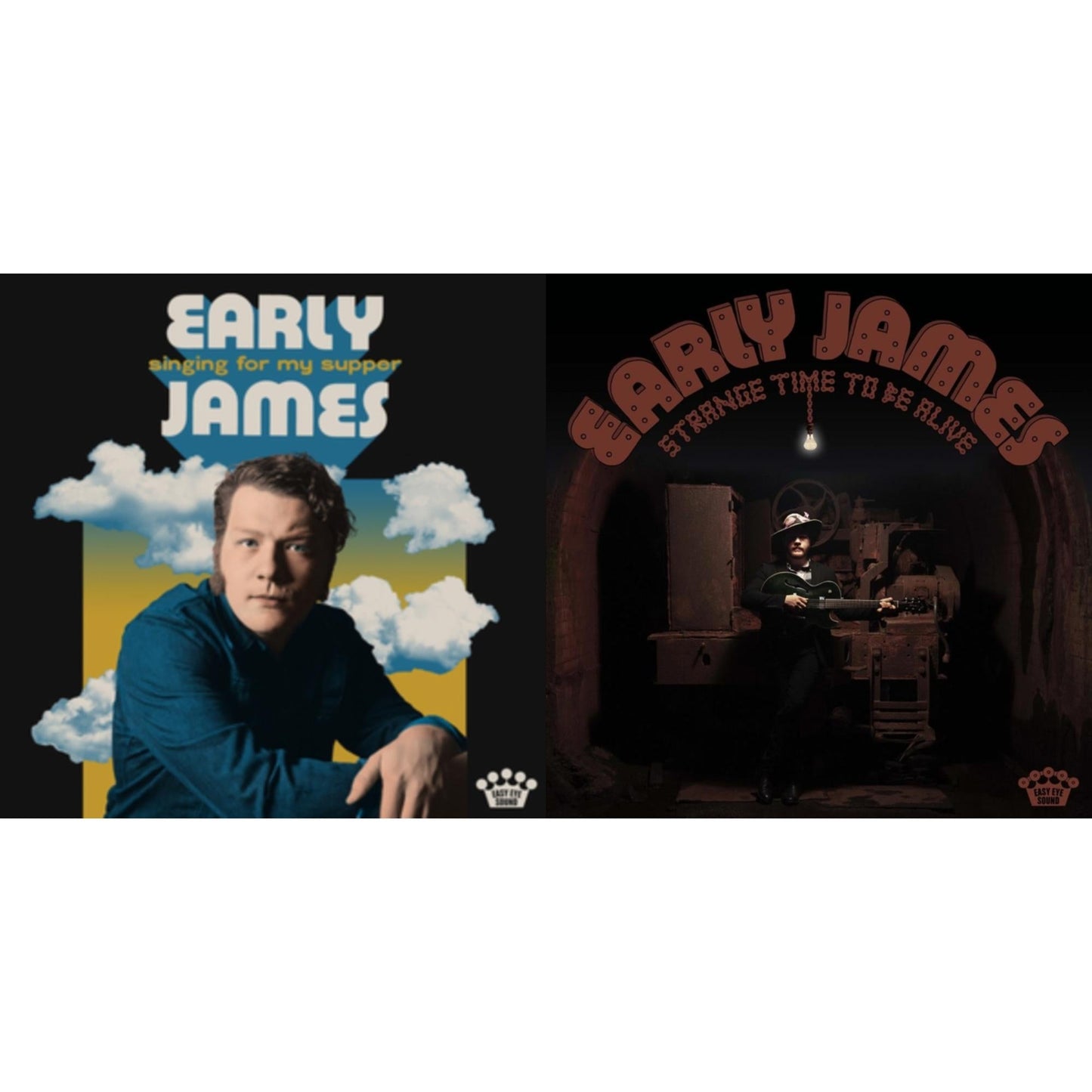 Early James - Singing For My Supper & Strange Time To Be Alive (Brown Swirl LP Vinyl)