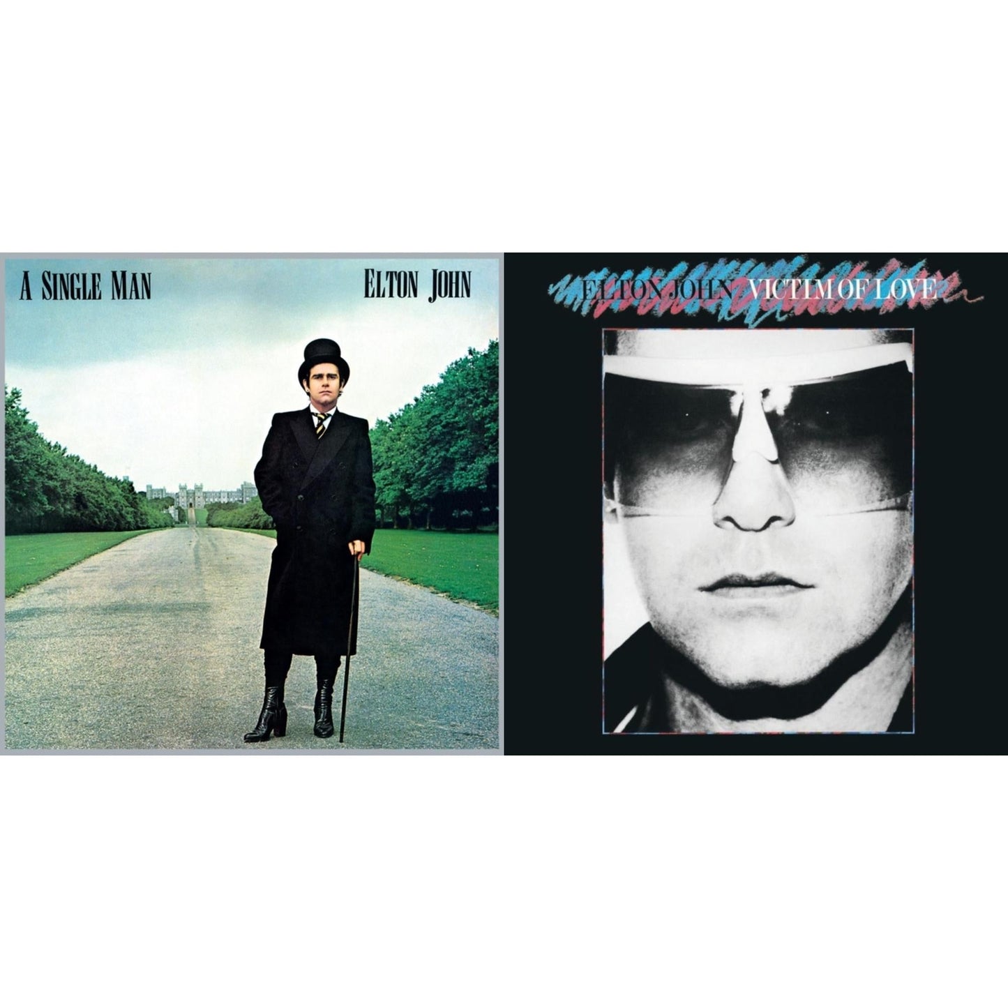 Elton John - Single Man & Victim Of Love - LP Vinyl Bundle