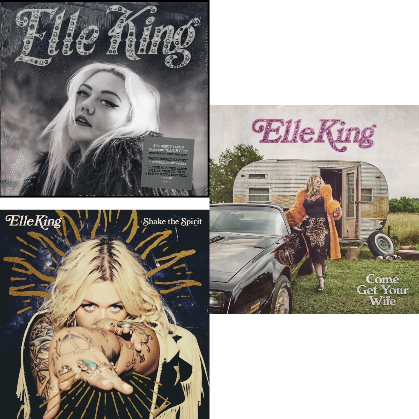 Elle King - Shake The Spirit (2LP/140G/Black Vinyl) & Come Get Your Wife (X) (150G) & Love Stuff (Dl Card)
