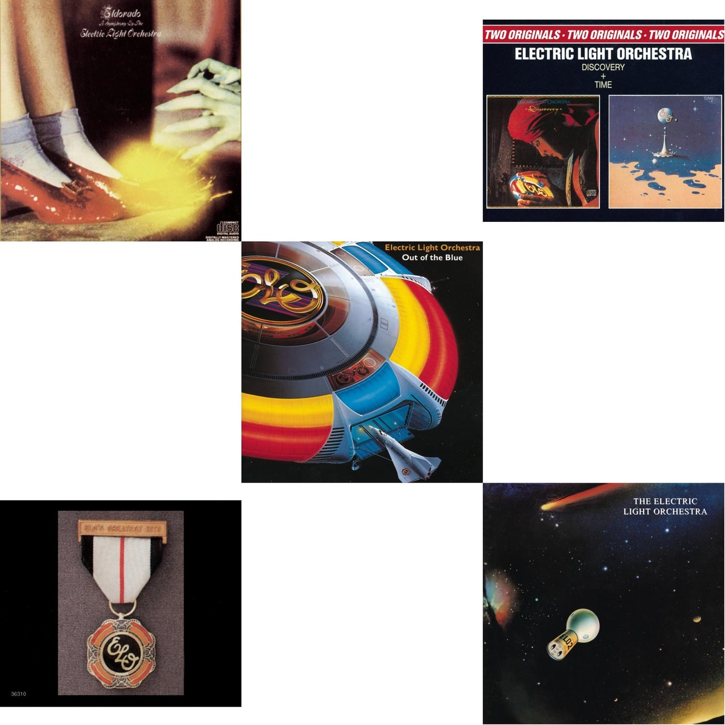Electric Light Orchestra - Greatest Hits & Out Of The Blue & Discovery & Elo 2 & Eldorado - CD Bundle
