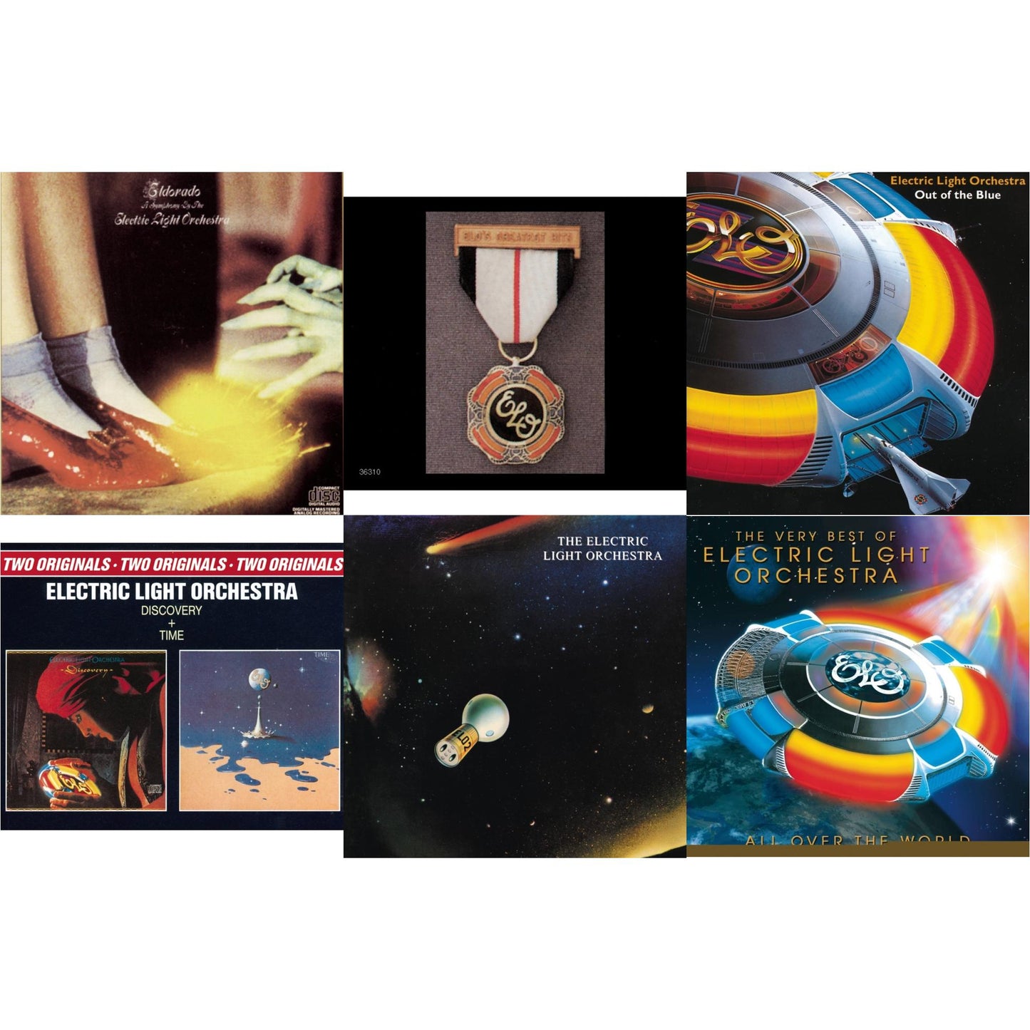Electric Light Orchestra - Greatest Hits & All Over The World: Very Best Of & Out Of The Blue & Discovery & Elo 2 & Eldorado - CD Bundle