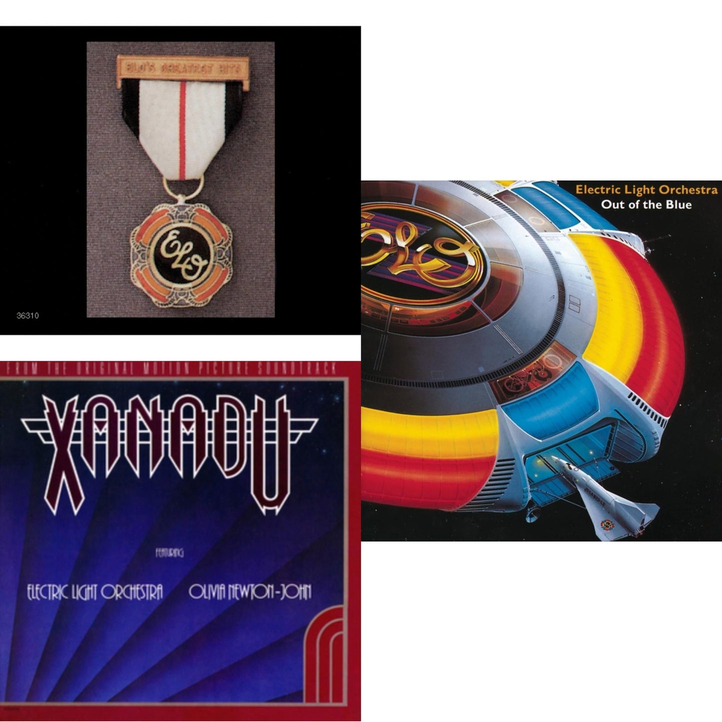 Electric Light Orchestra - Greatest Hits & Xanadu - Original Motion Picture Soundtrack & Out Of The Blue - CD Bundle
