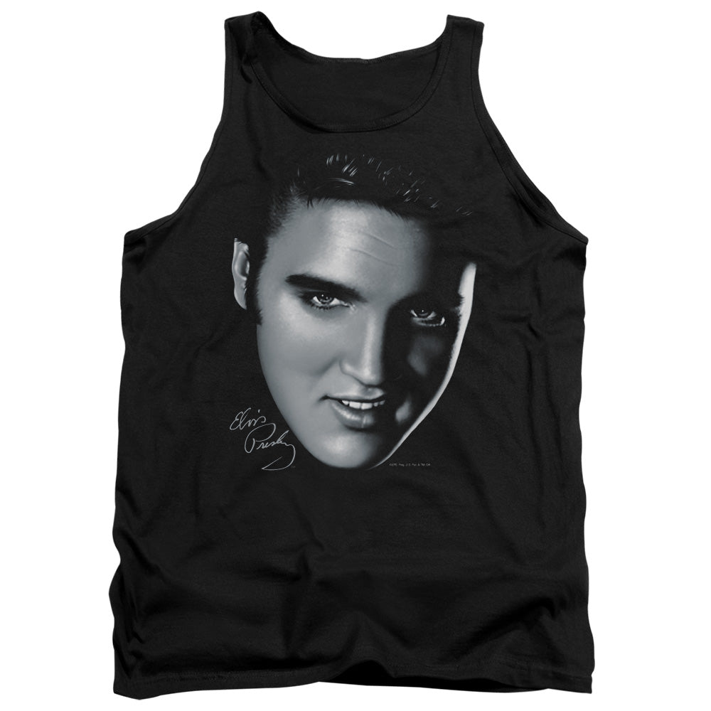 Elvis Presley Big Face Mens Tank Top Shirt Black Officially Licensed
